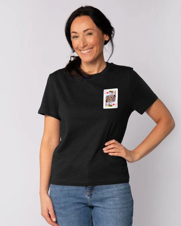 Produktseite: watapparel T-Shirt Frauen König der Herzen