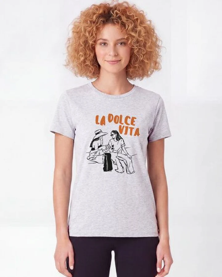 watapparel T-Shirt Frauen La dolce vita