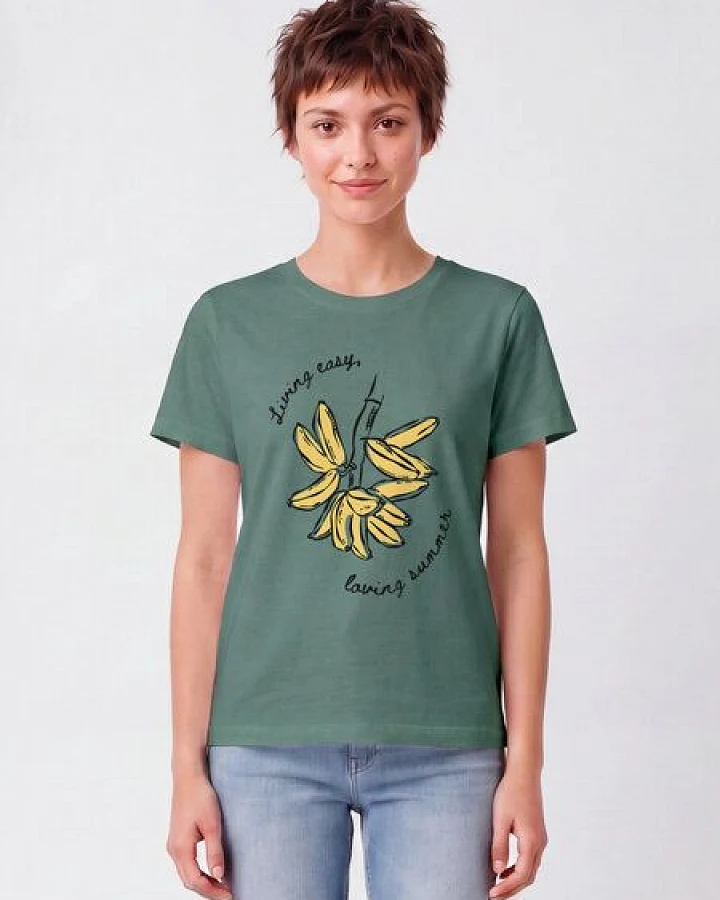 Produktseite: watapparel T-Shirt Frauen Living easy loving summer