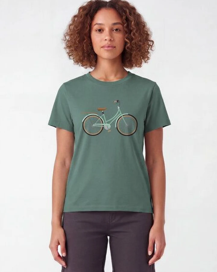 Produktseite: watapparel T-Shirt Frauen Mint Bike