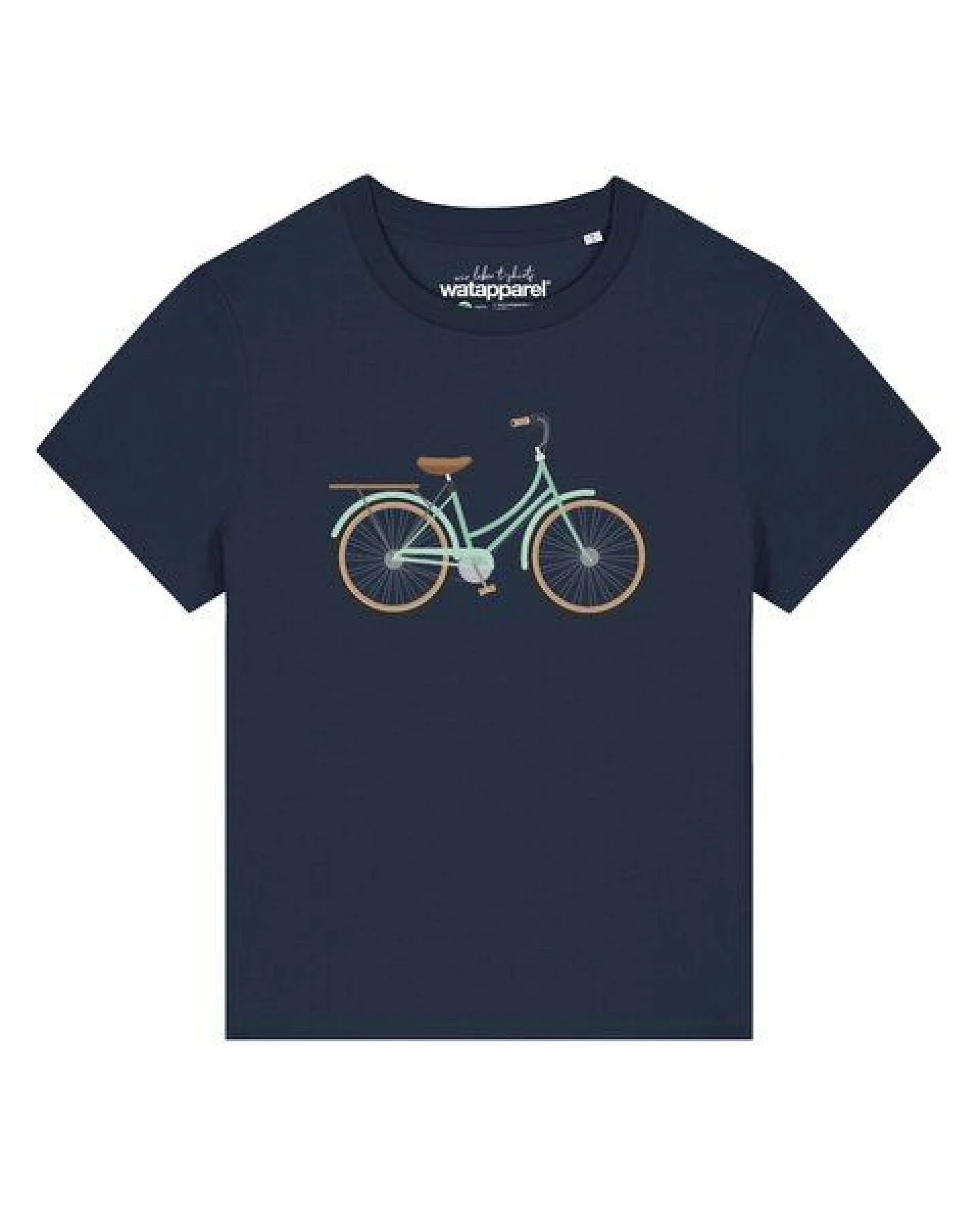 watapparel T-Shirt Frauen Mint Bike – Ansicht 2