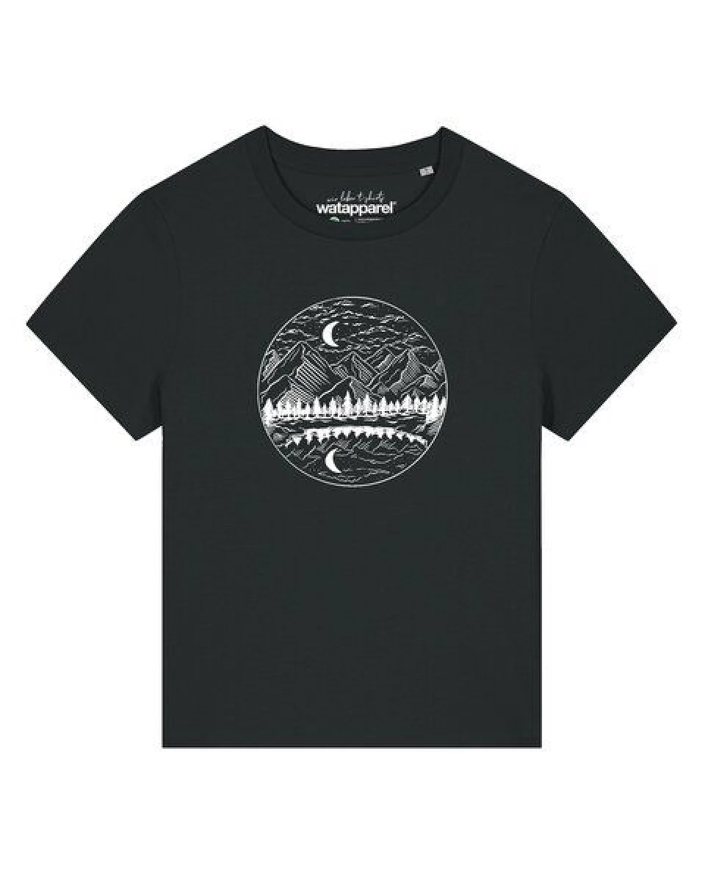 watapparel T-Shirt Frauen Mountains by night – Ansicht 2