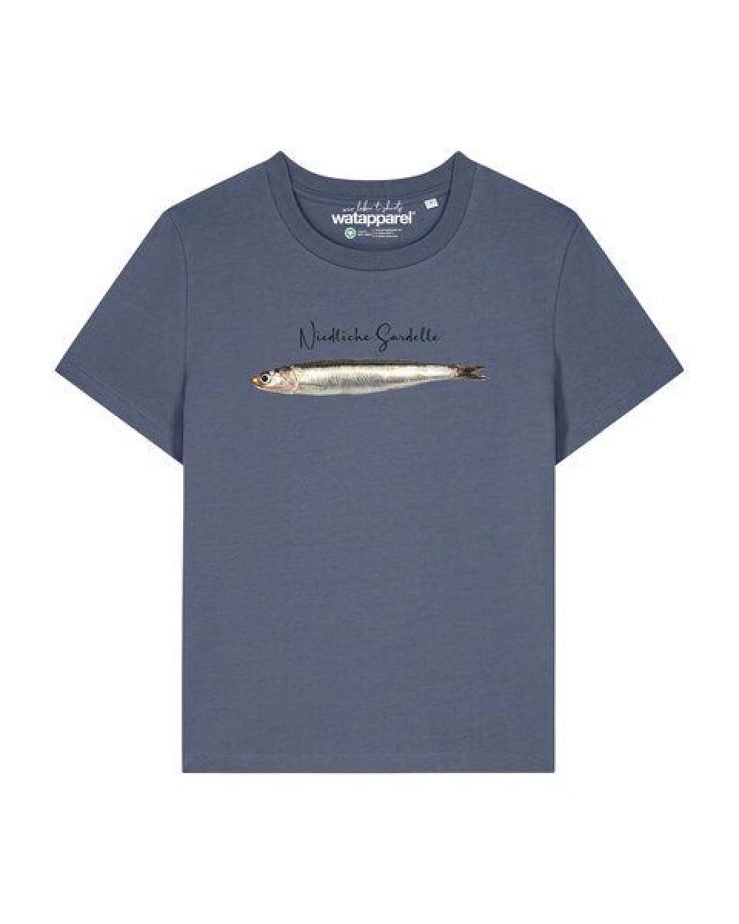 watapparel T-Shirt Frauen Niedliche Sardelle – Ansicht 2