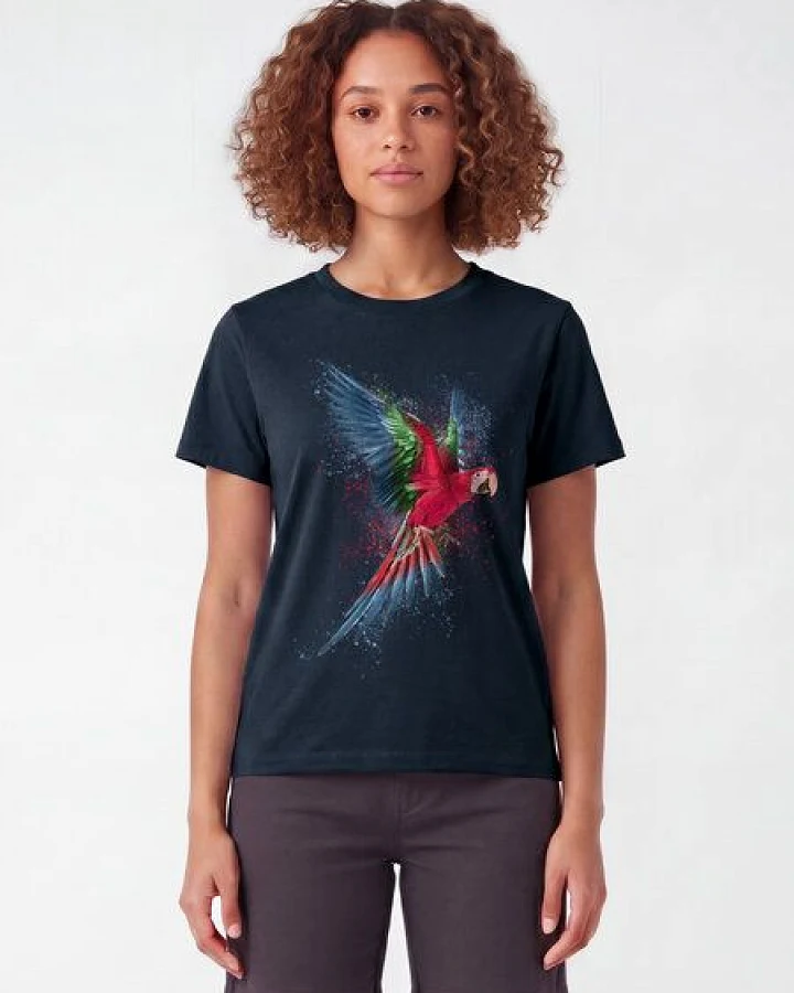 Produktseite: watapparel T-Shirt Frauen Papagei