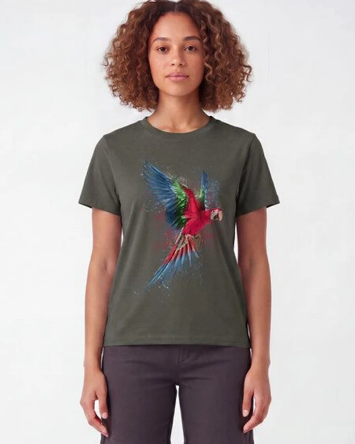 Produktseite: watapparel T-Shirt Frauen Papagei