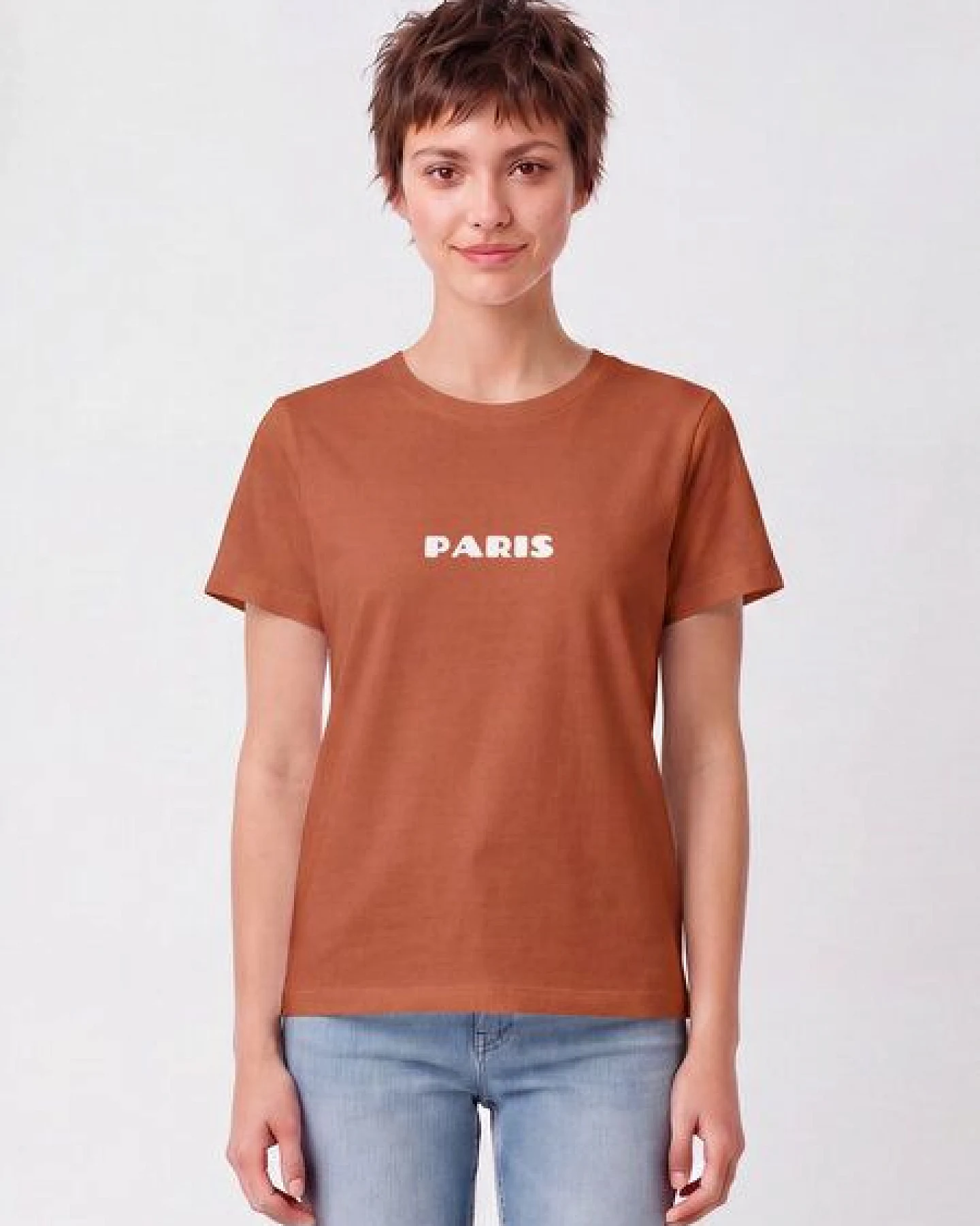 watapparel T-Shirt Frauen Paris Flora – Ansicht 2