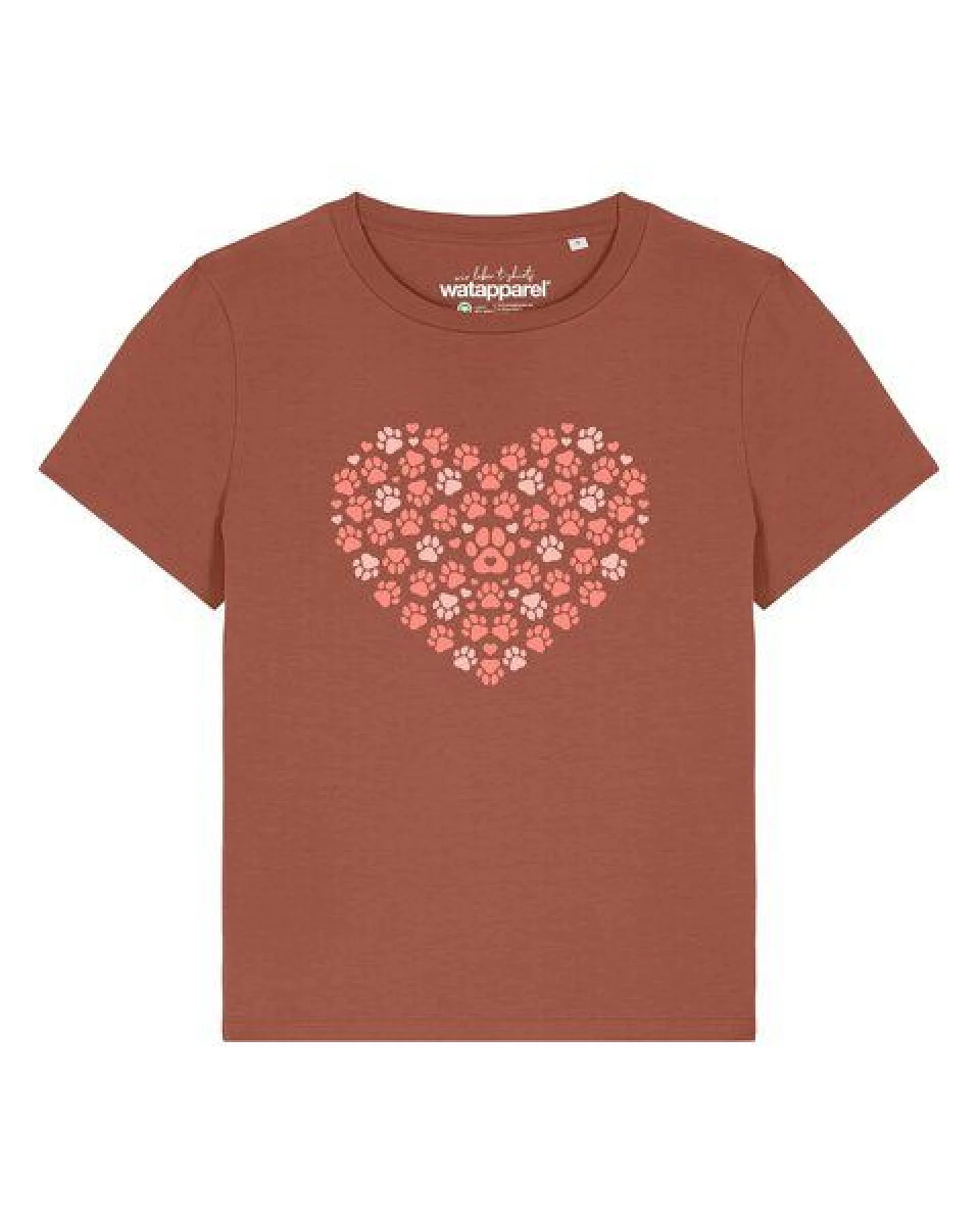 watapparel T-Shirt Frauen Pfotenliebe 02 – Ansicht 2