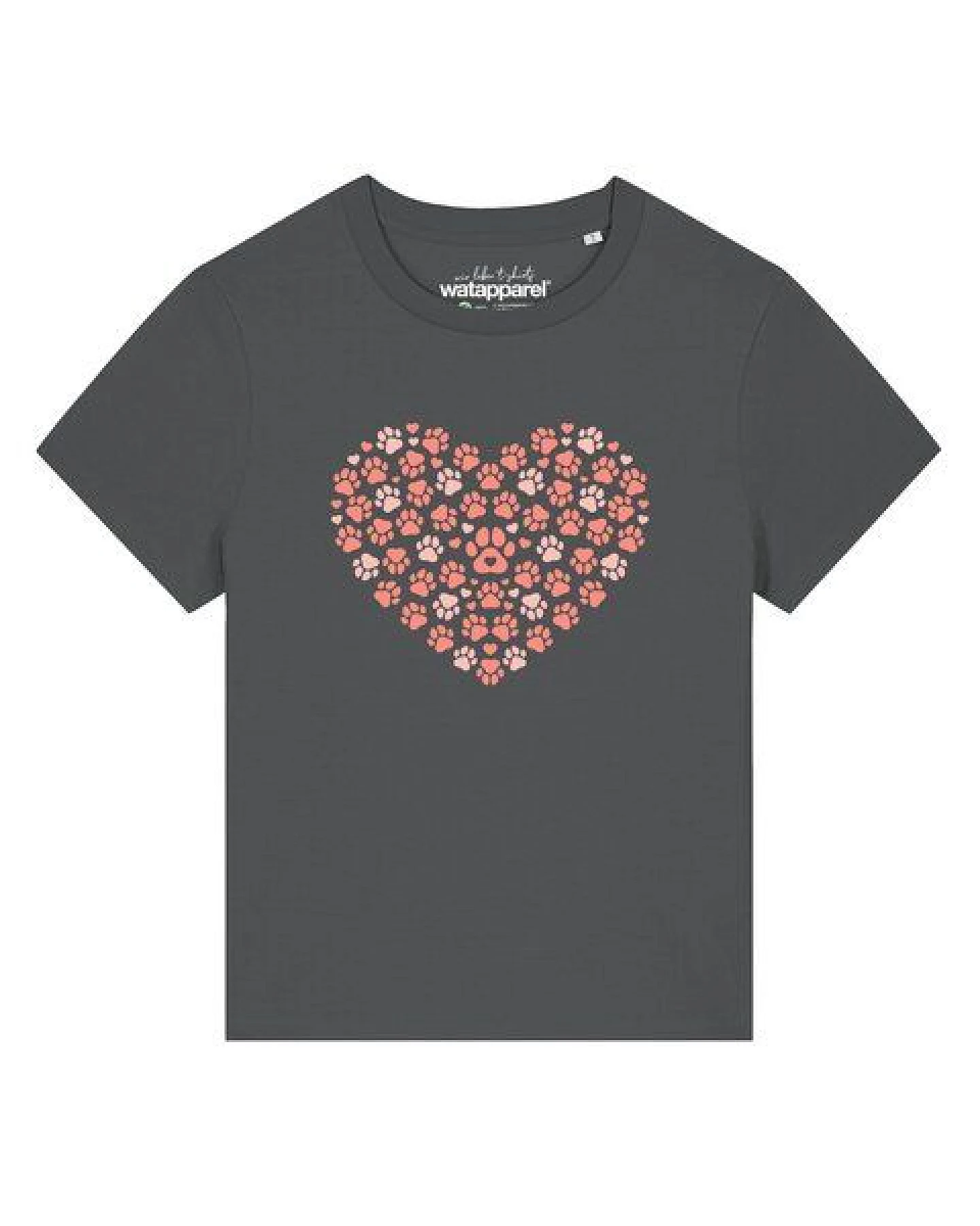 watapparel T-Shirt Frauen Pfotenliebe 02 – Ansicht 2