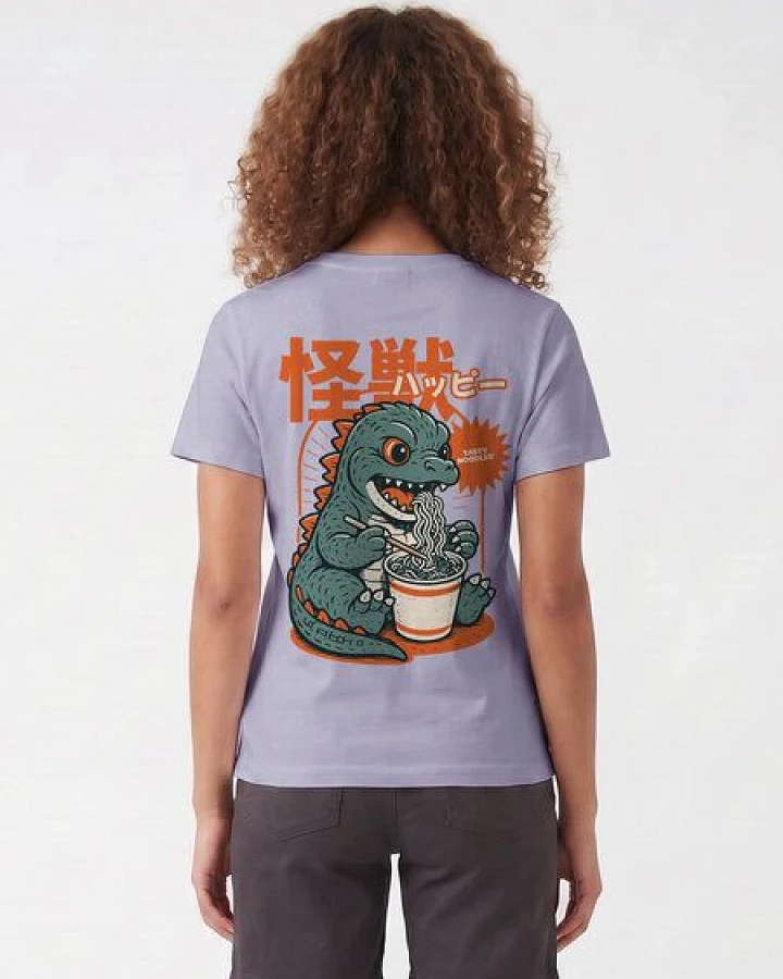 Produktseite: watapparel T-Shirt Frauen Ramen Dino
