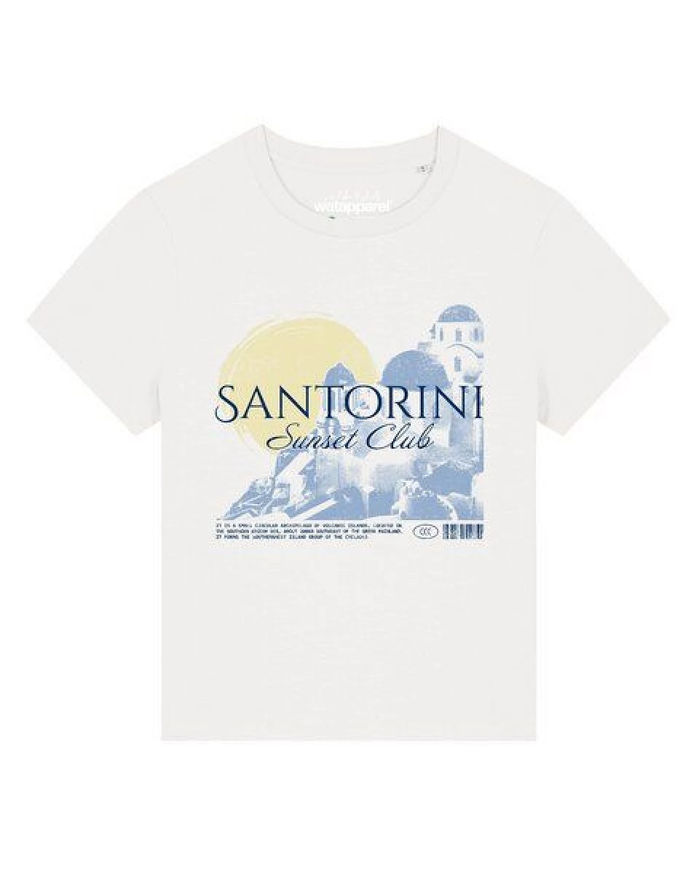 watapparel T-Shirt Frauen Santorini Sunset Club – Ansicht 2