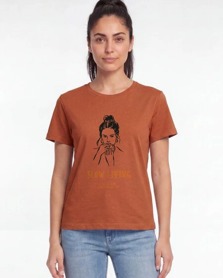 watapparel T-Shirt Frauen Slow living