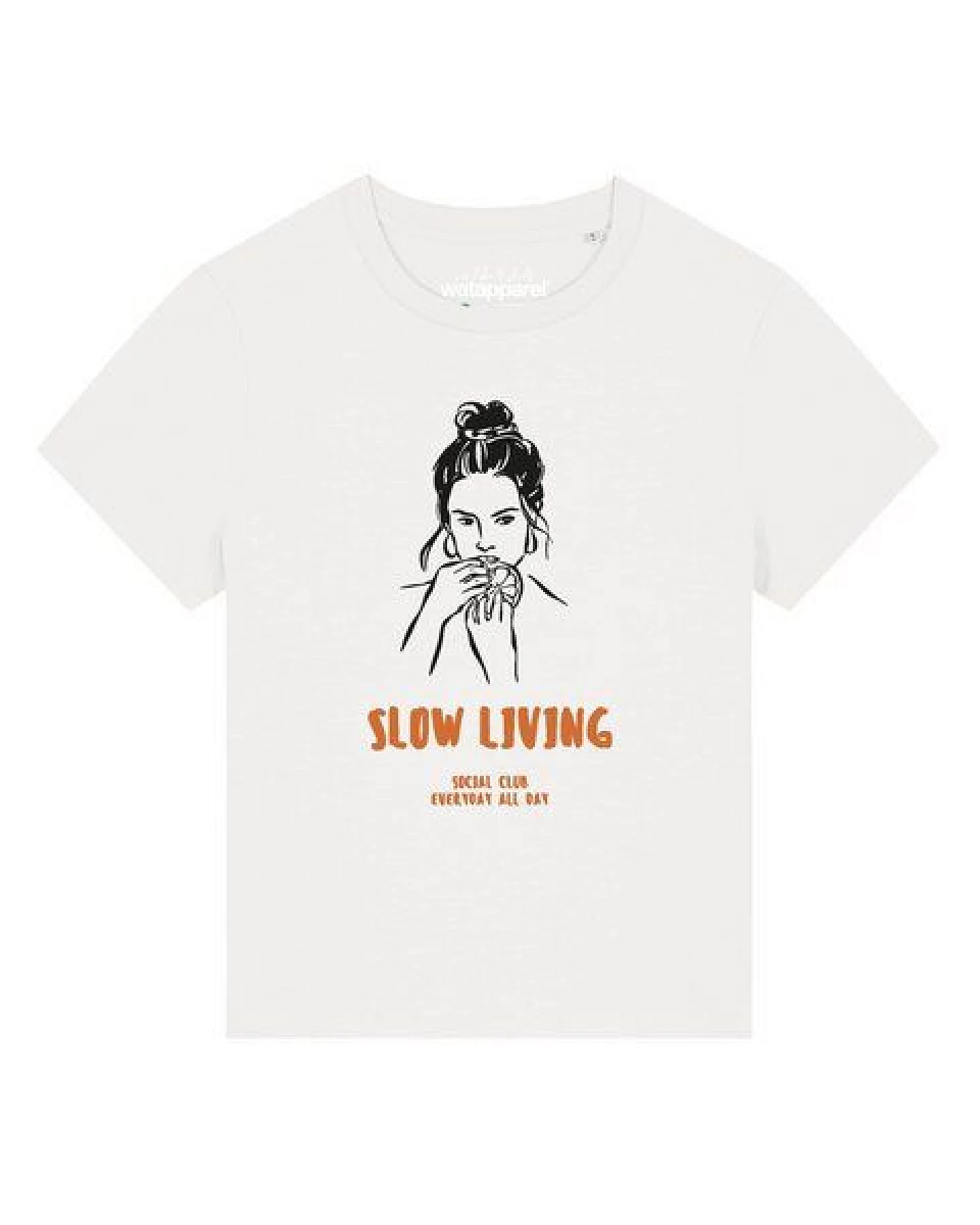 watapparel T-Shirt Frauen Slow living – Ansicht 2