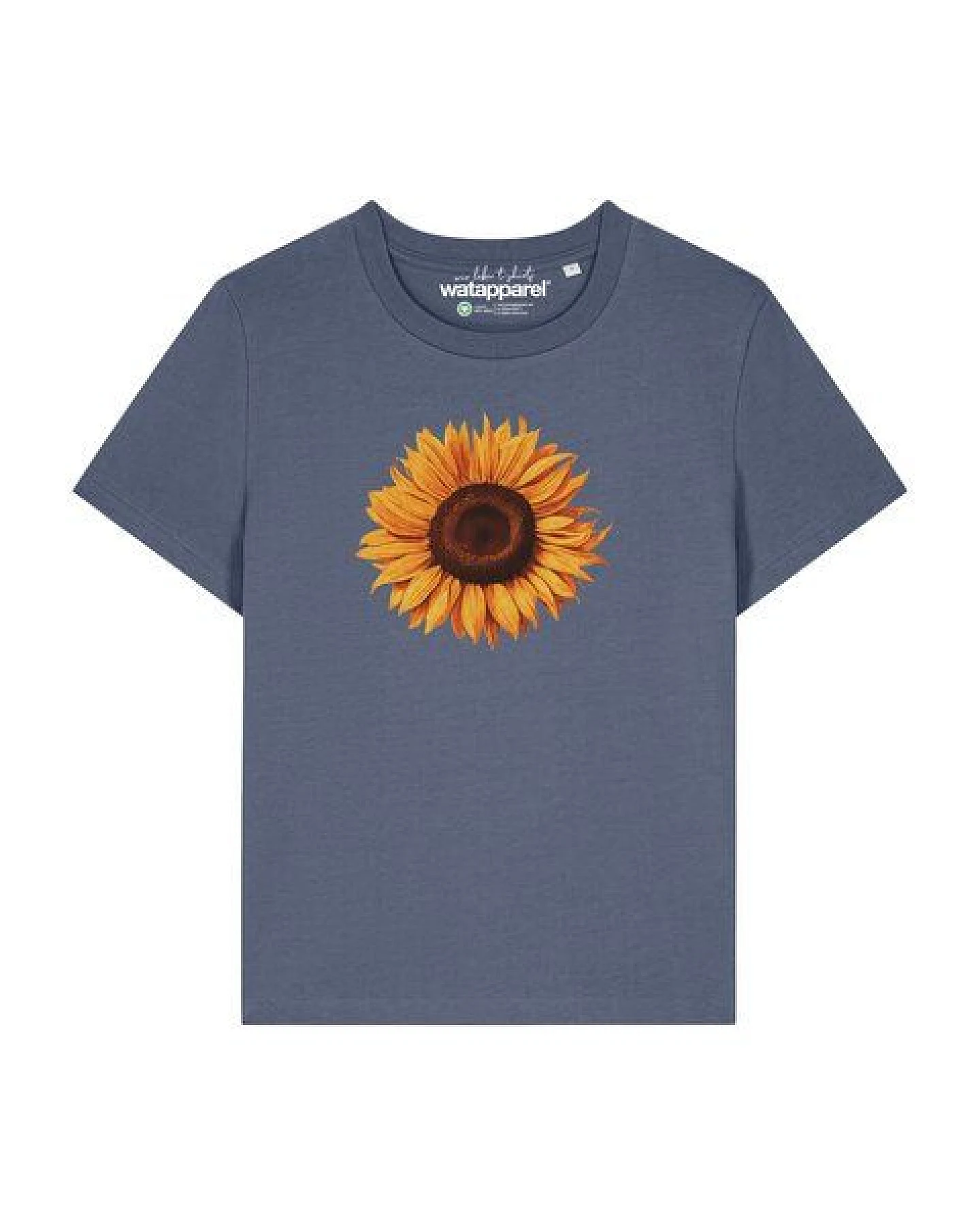 watapparel T-Shirt Frauen Sonnenblume – Ansicht 2