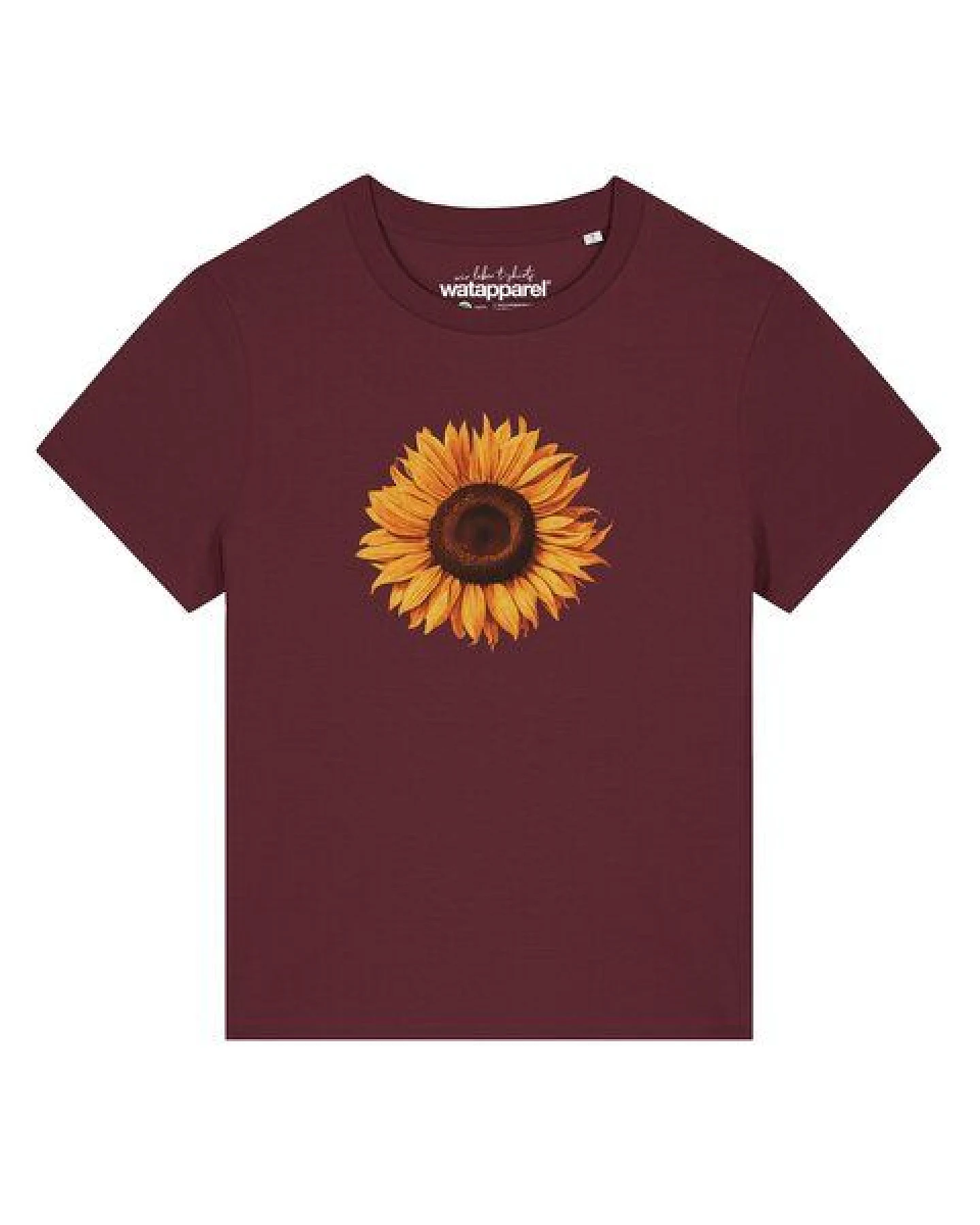 watapparel T-Shirt Frauen Sonnenblume – Ansicht 2