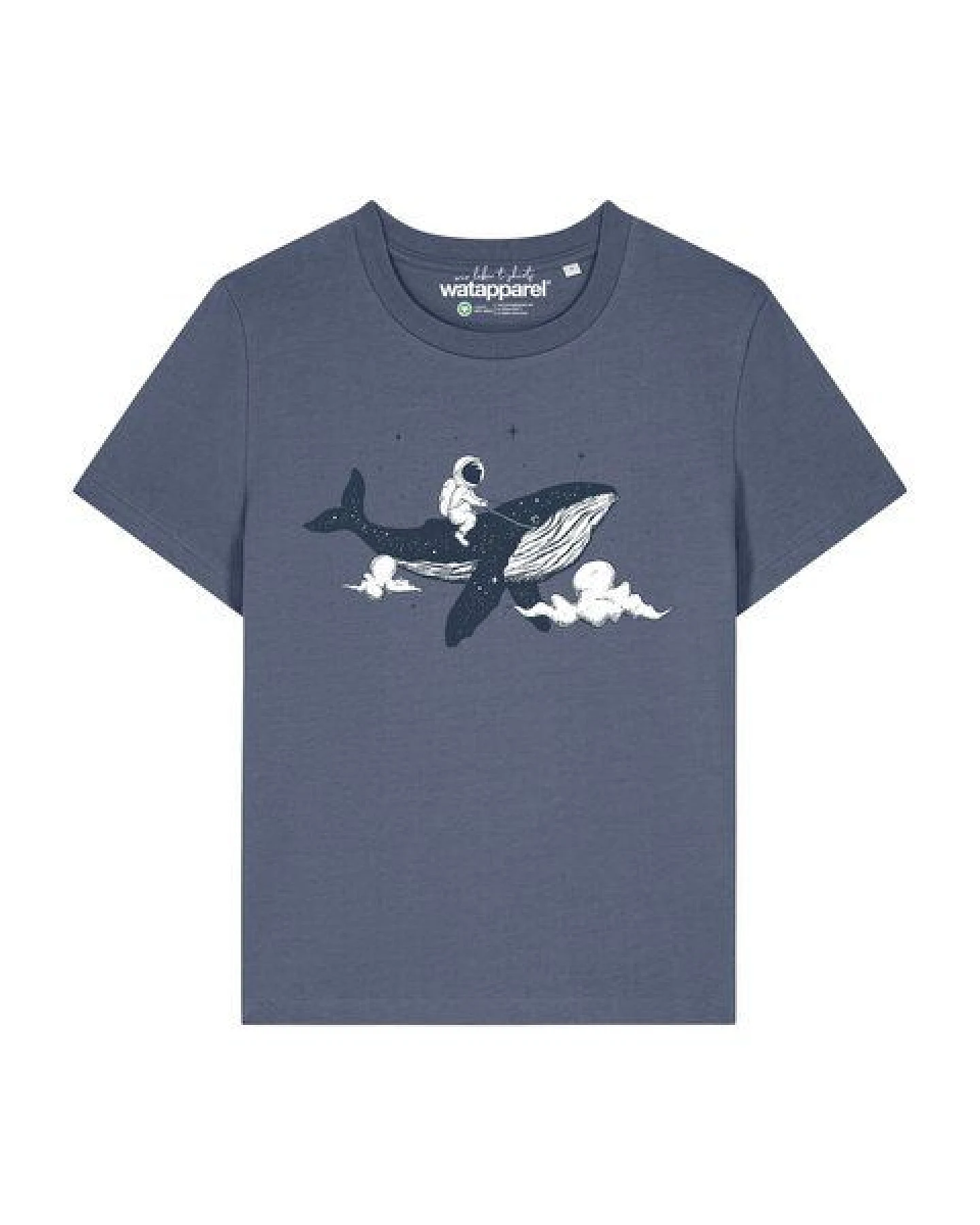 watapparel T-Shirt Frauen Spacewhale – Ansicht 2