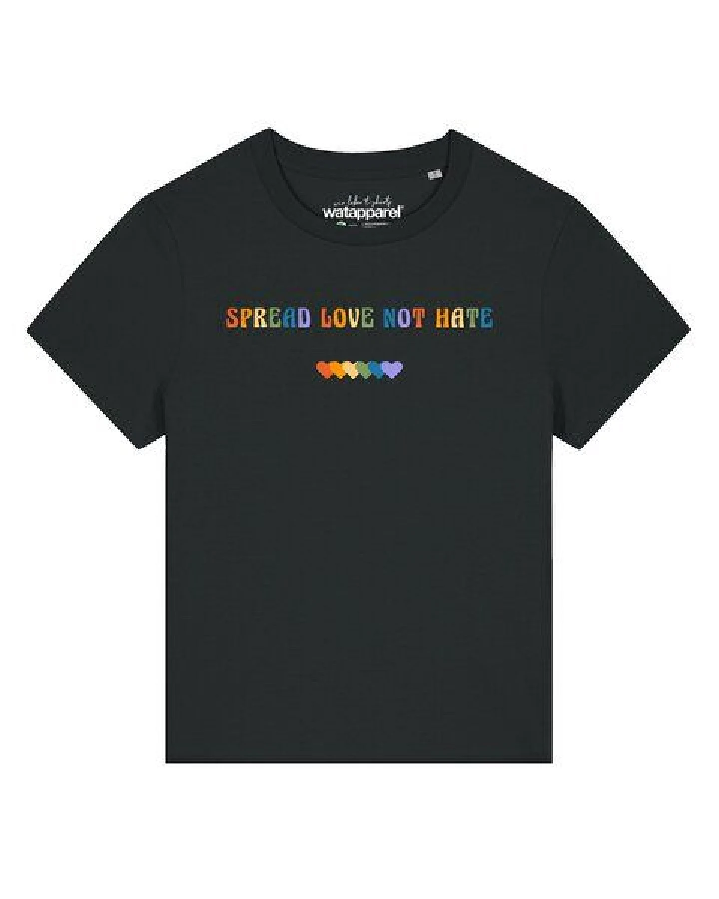 watapparel T-Shirt Frauen Spread Love not Hate – Ansicht 2