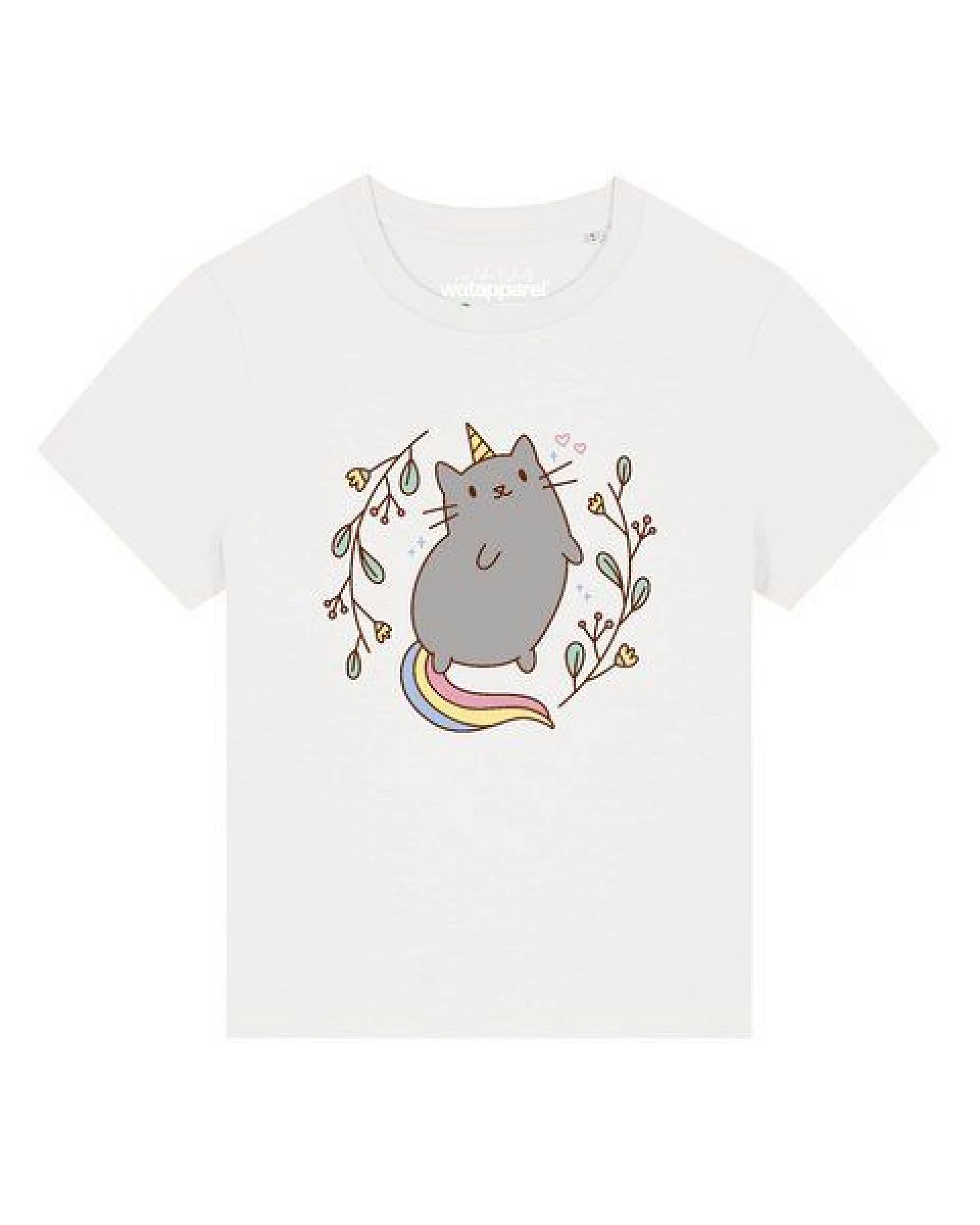 watapparel T-Shirt Frauen Unicorn Cat – Ansicht 2