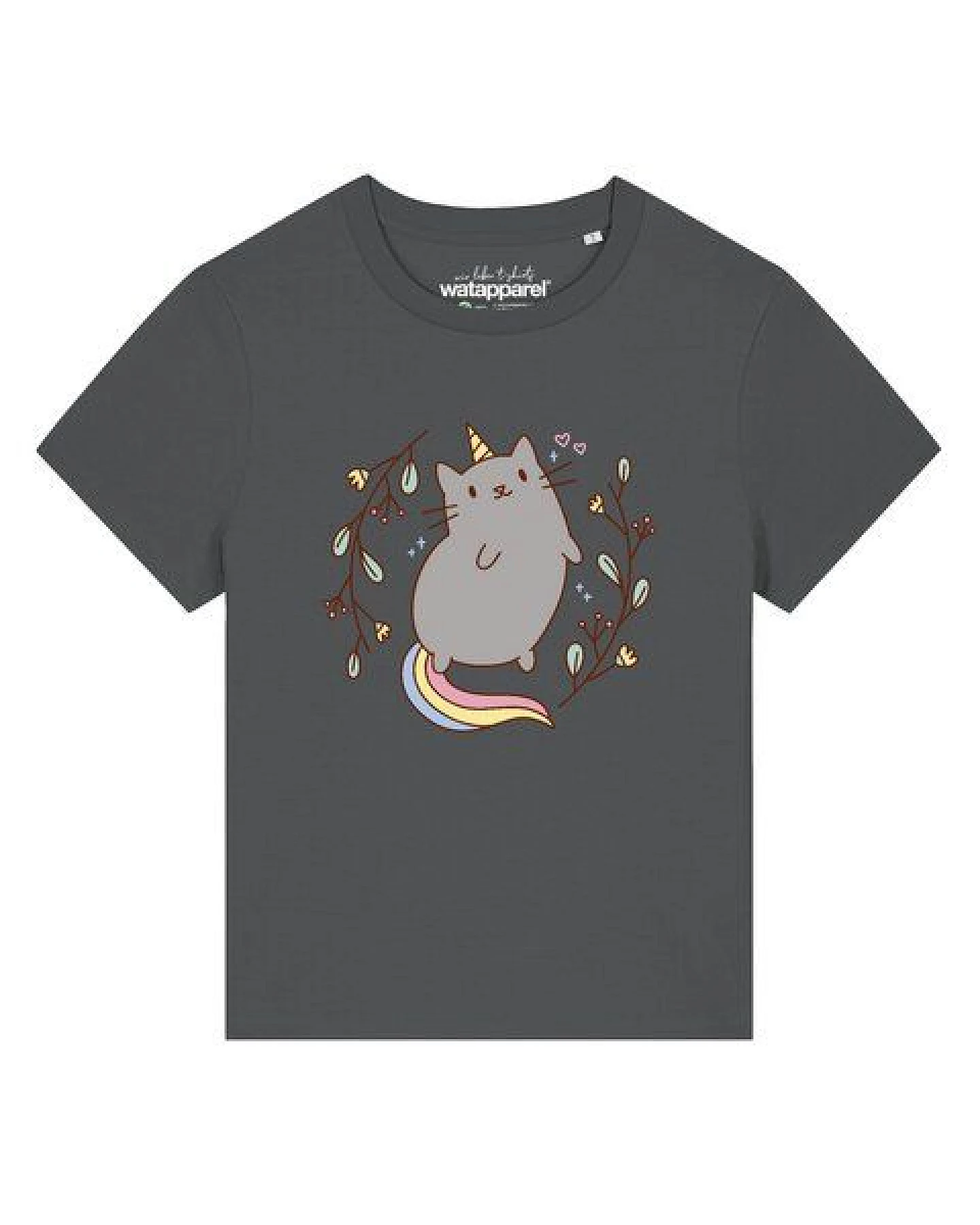 watapparel T-Shirt Frauen Unicorn Cat – Ansicht 2