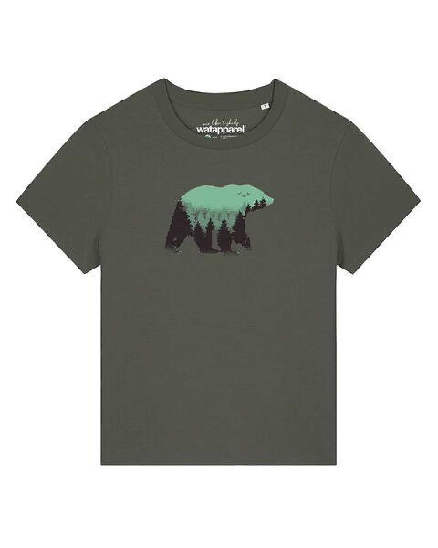 watapparel T-Shirt Frauen Waldbär – Ansicht 2