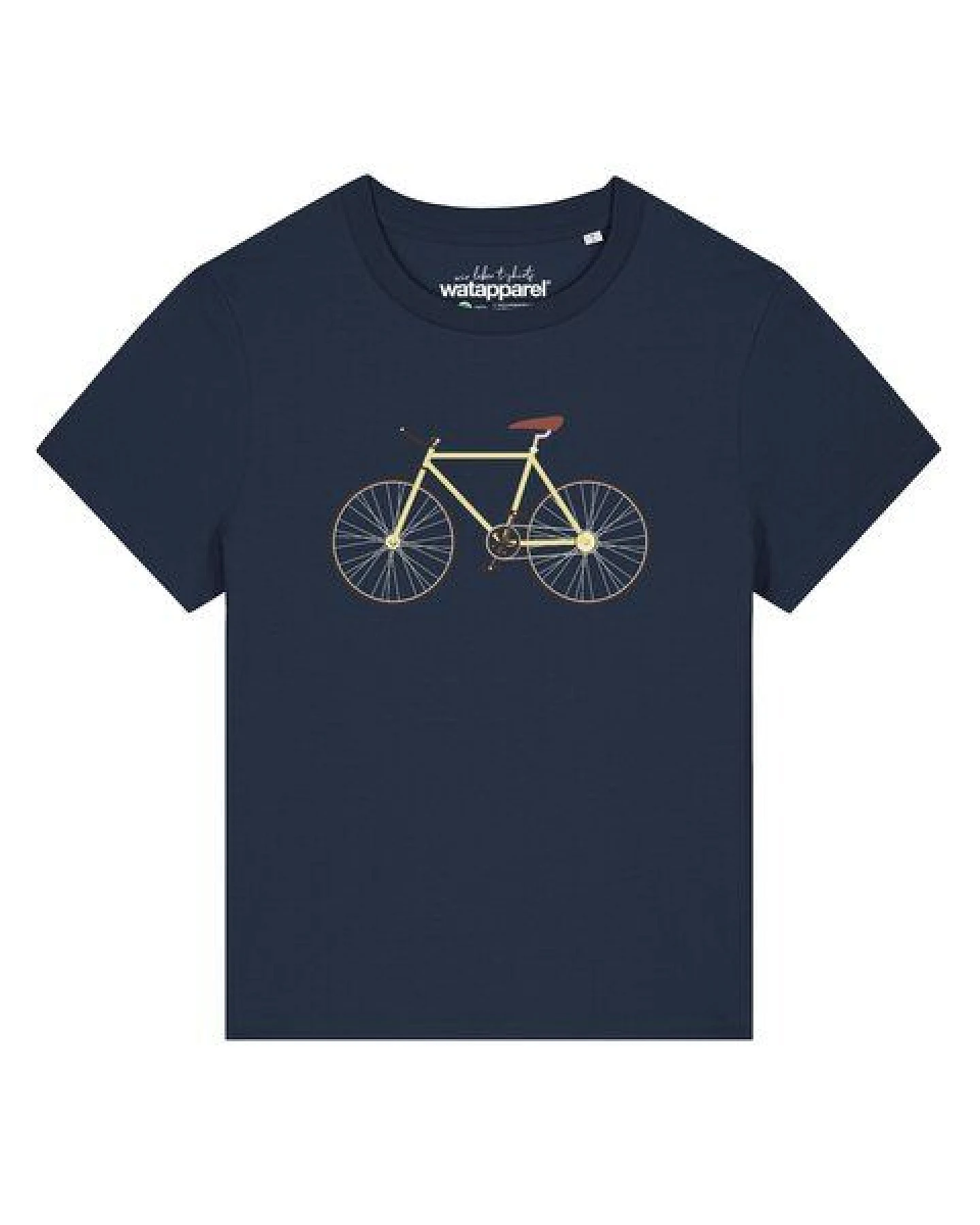 watapparel T-Shirt Frauen Yellow Bike – Ansicht 2