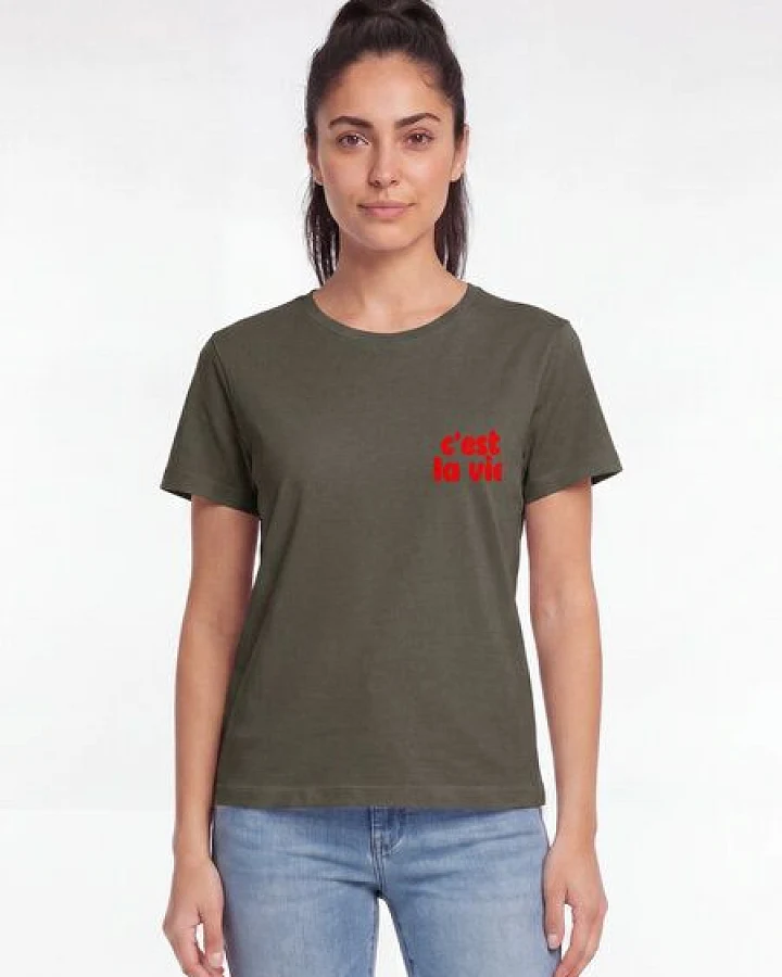 Produktseite: watapparel T-Shirt Frauen cest la vie