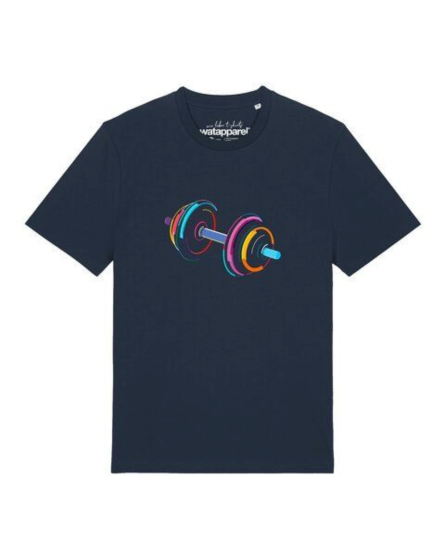 watapparel T-Shirt Unisex 80s Hantel – Ansicht 2