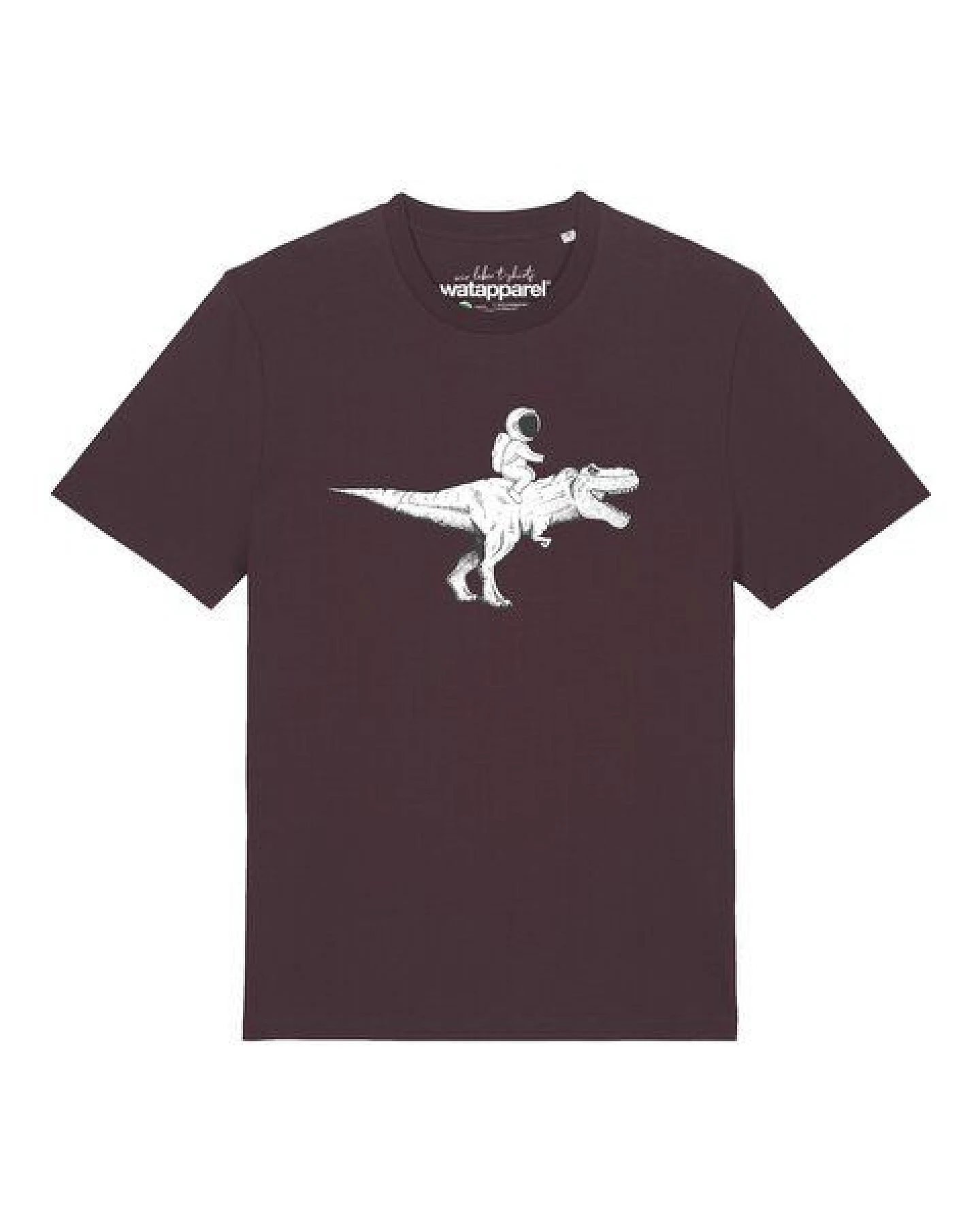 watapparel T-Shirt Unisex Astronaut on T-Rex – Ansicht 2