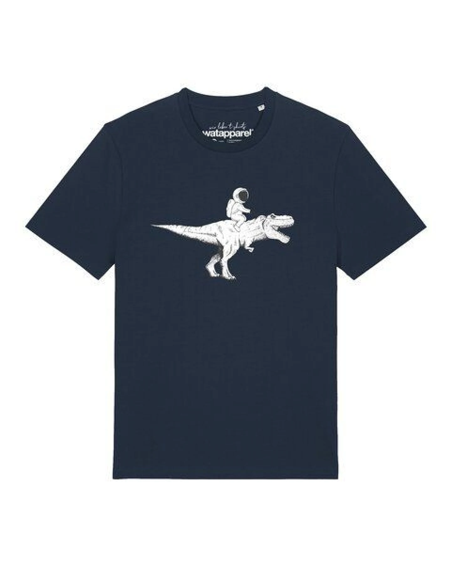 watapparel T-Shirt Unisex Astronaut on T-Rex – Ansicht 2