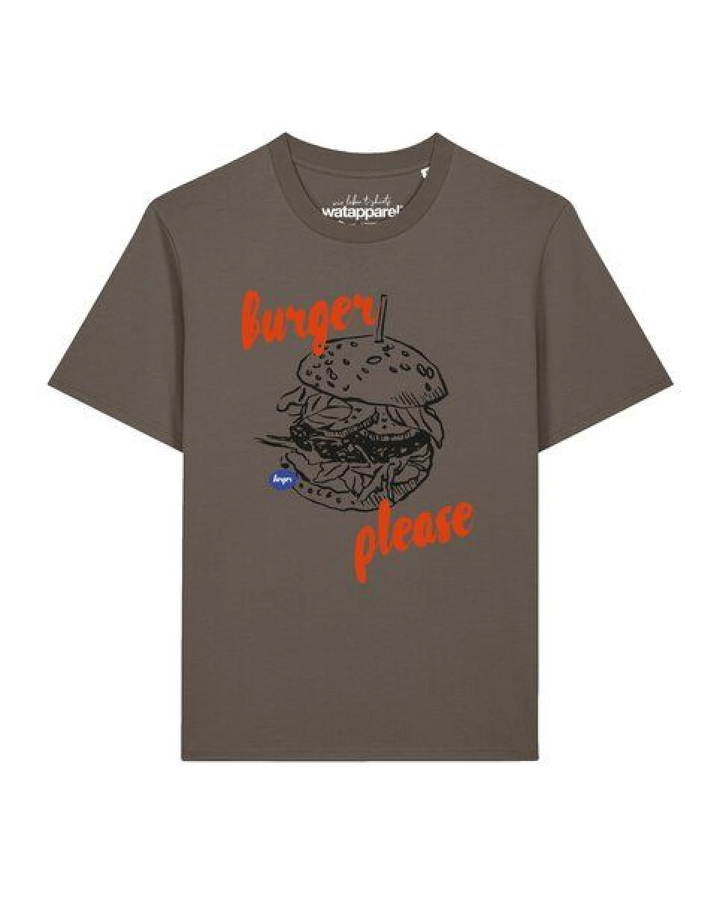 watapparel T-Shirt Unisex Burger please – Ansicht 2
