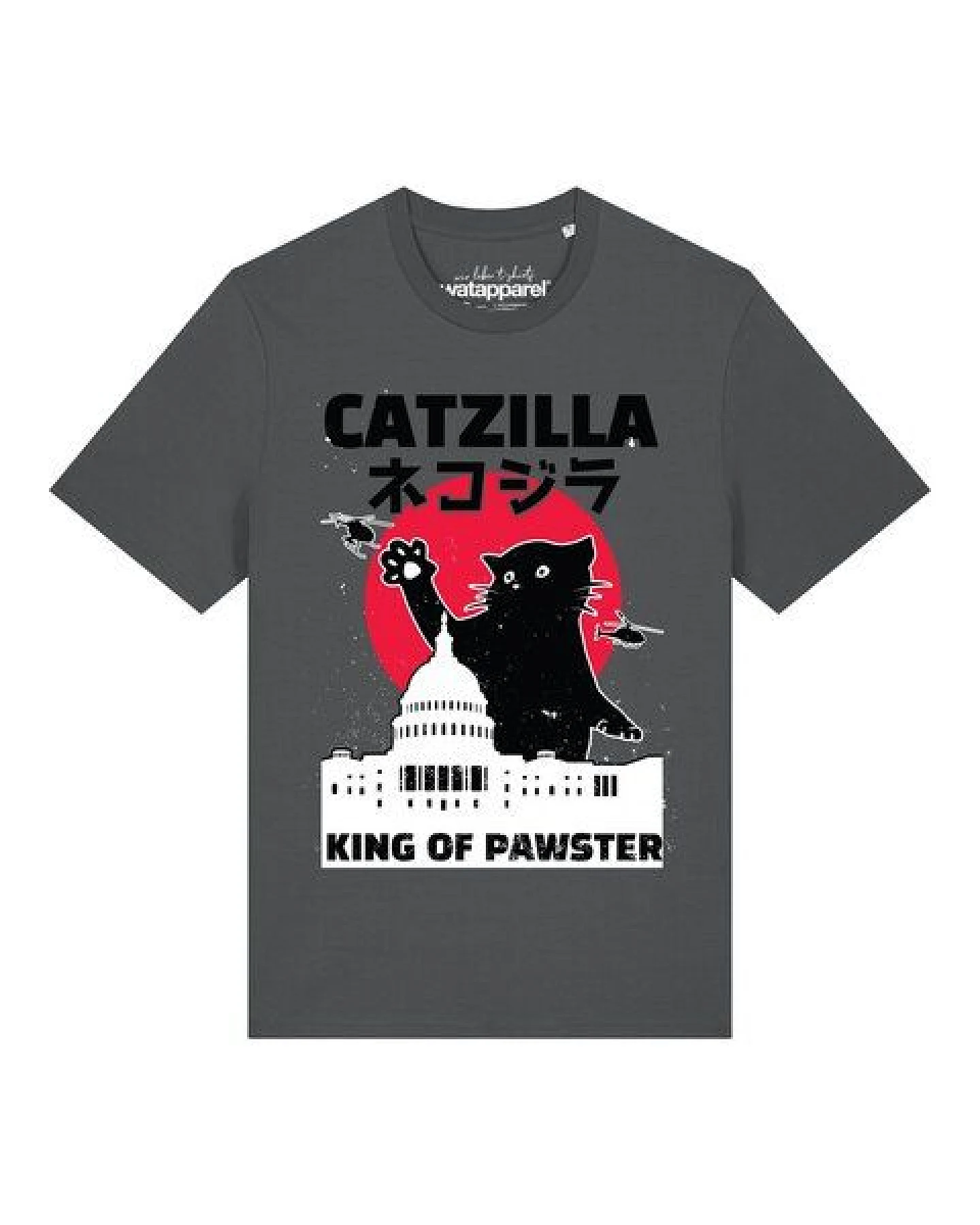 watapparel T-Shirt Unisex Catzilla – Ansicht 2