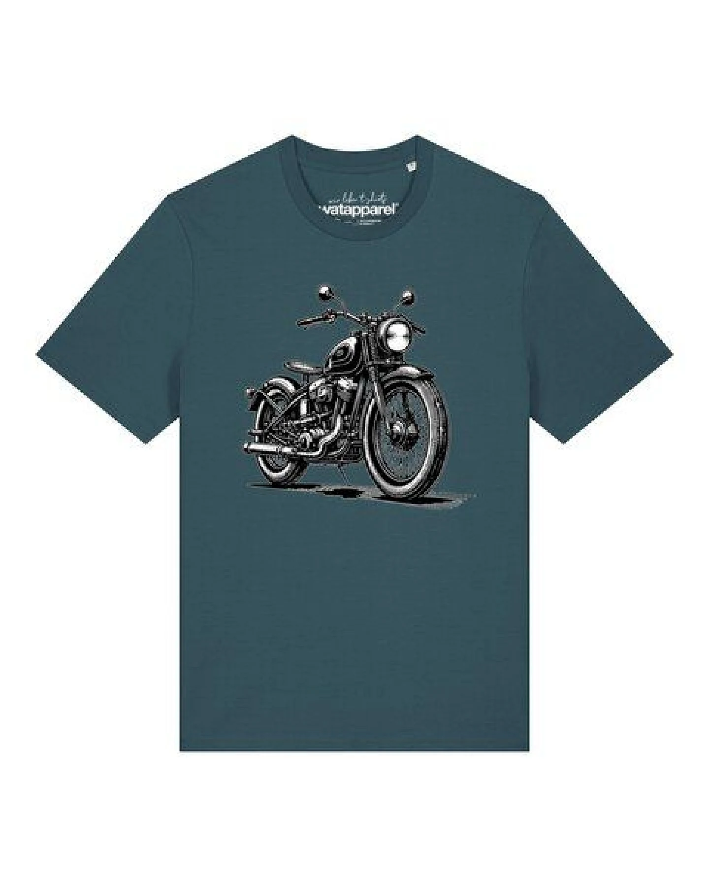 watapparel T-Shirt Unisex Classic Motorrad – Ansicht 2