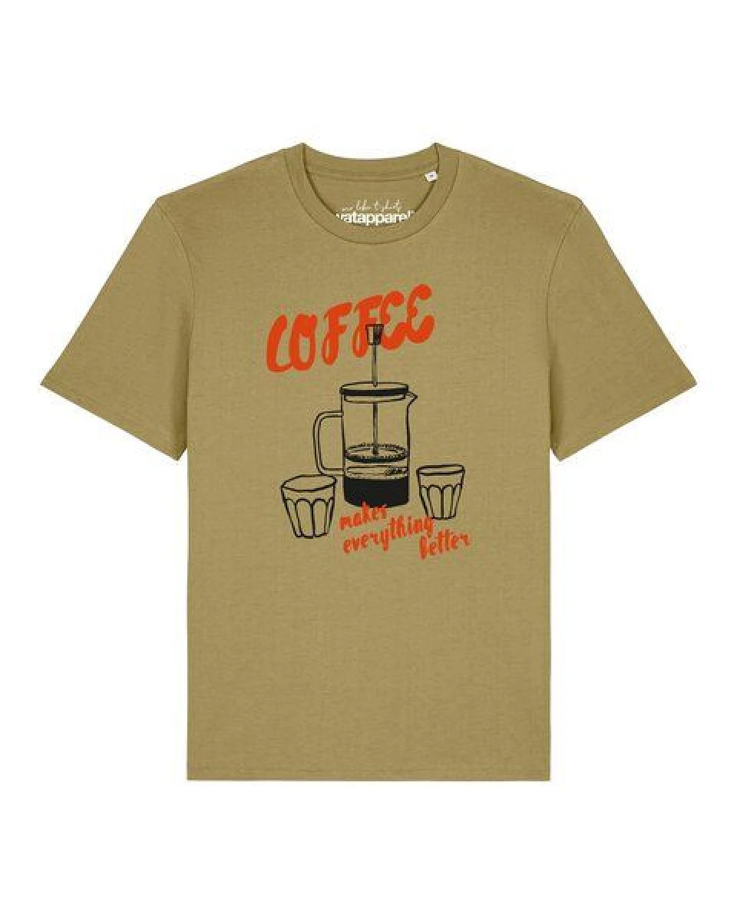 watapparel T-Shirt Unisex Coffee makes everything better – Ansicht 2