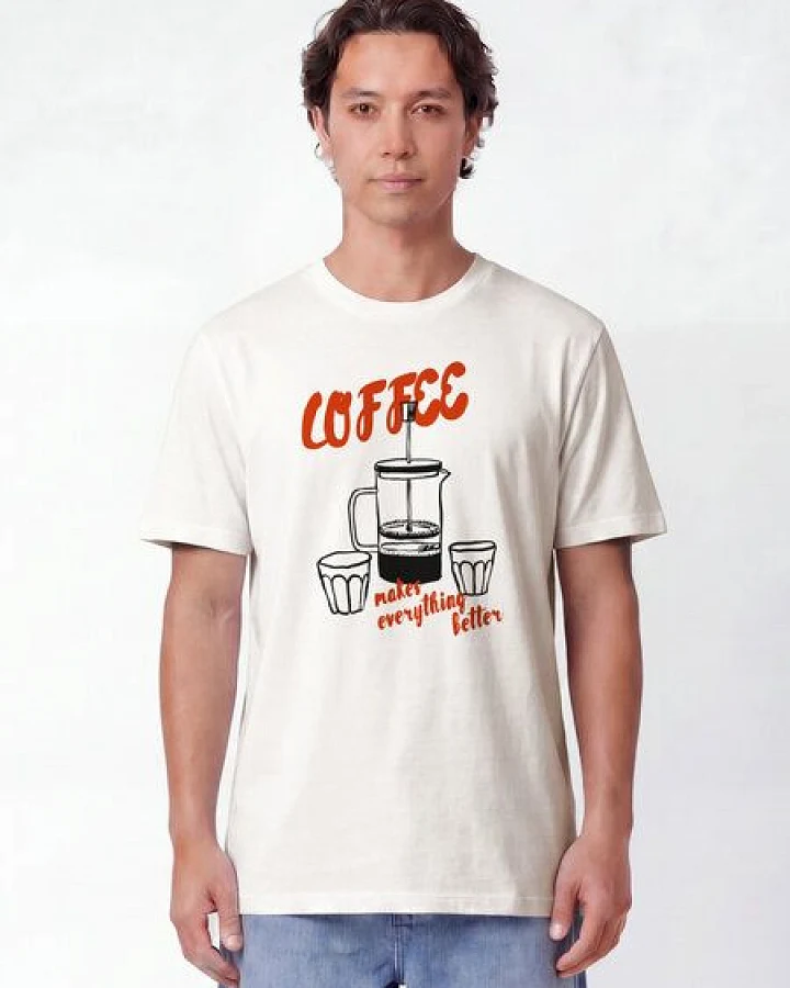 Produktseite: watapparel T-Shirt Unisex Coffee makes everything better
