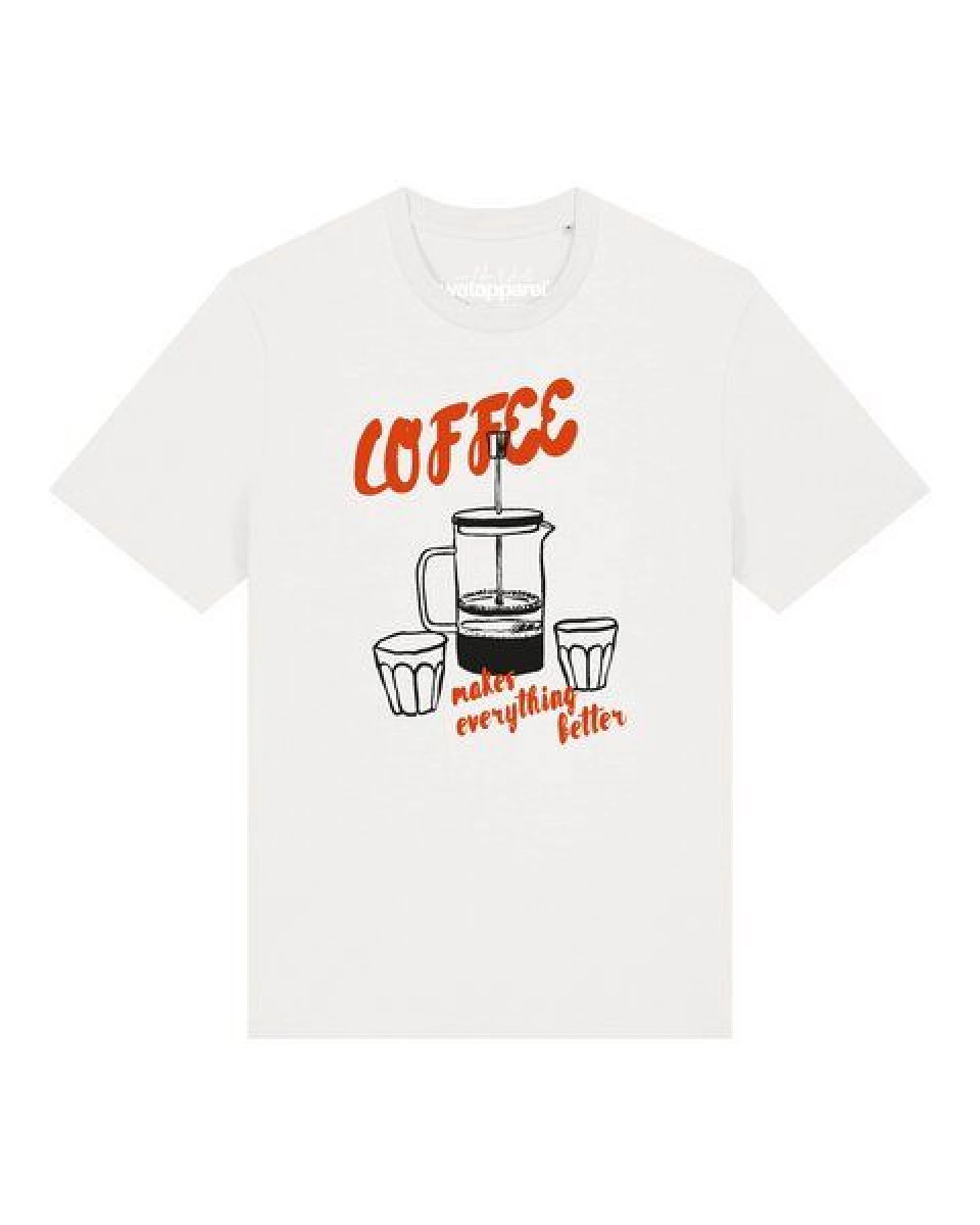 watapparel T-Shirt Unisex Coffee makes everything better – Ansicht 2