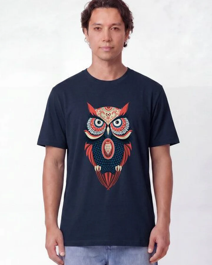 watapparel T-Shirt Unisex Colorful Owl