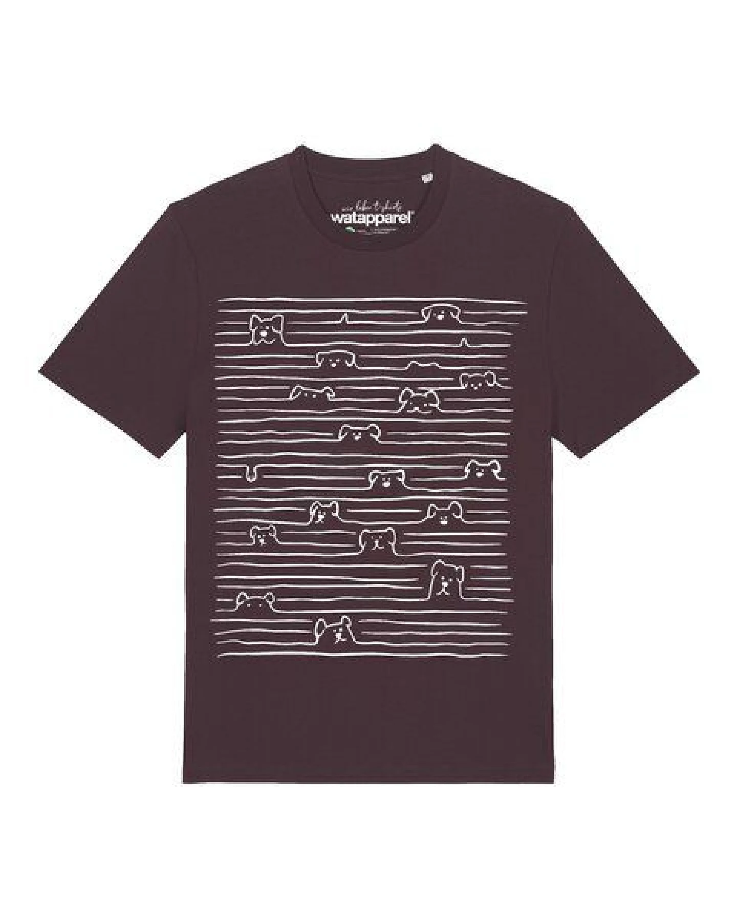 watapparel T-Shirt Unisex Doodle Dogs – Ansicht 2