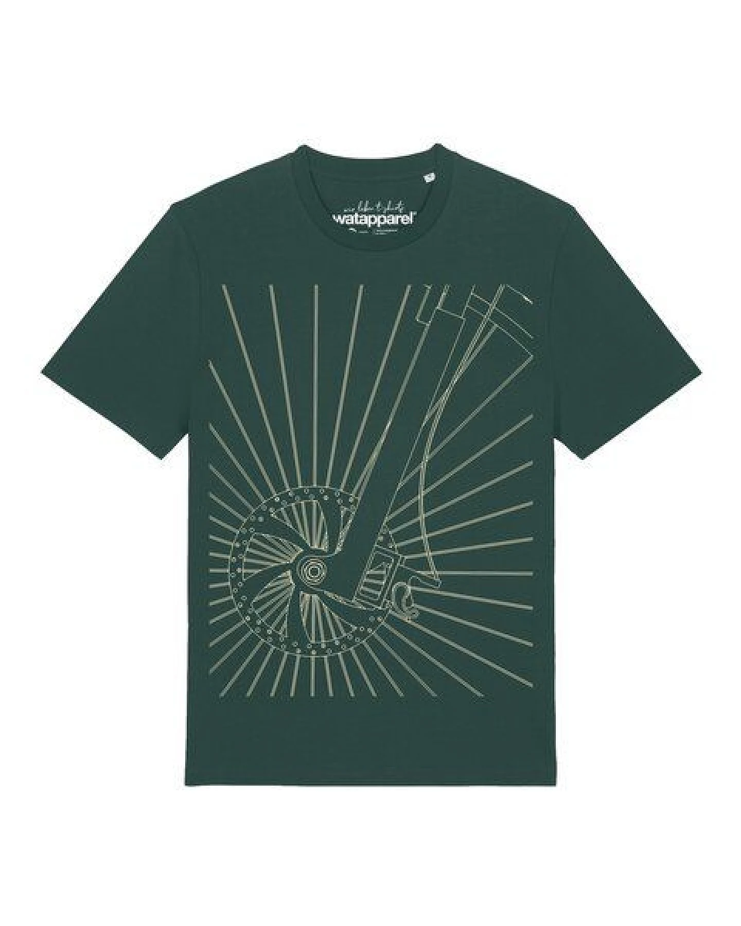 watapparel T-Shirt Unisex Fahrradspeichen – Ansicht 2