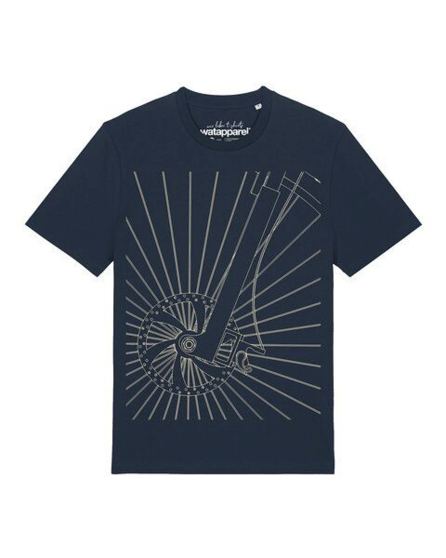 watapparel T-Shirt Unisex Fahrradspeichen – Ansicht 2