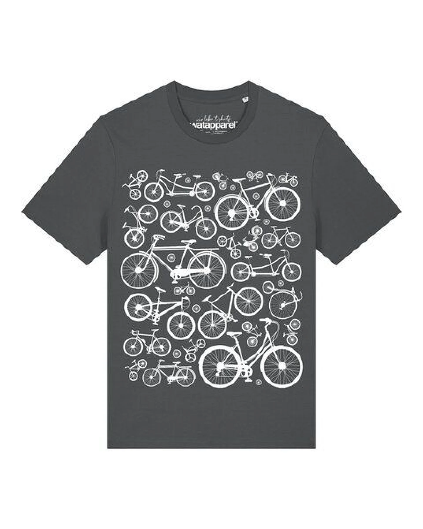 watapparel T-Shirt Unisex Fahrräder – Ansicht 2