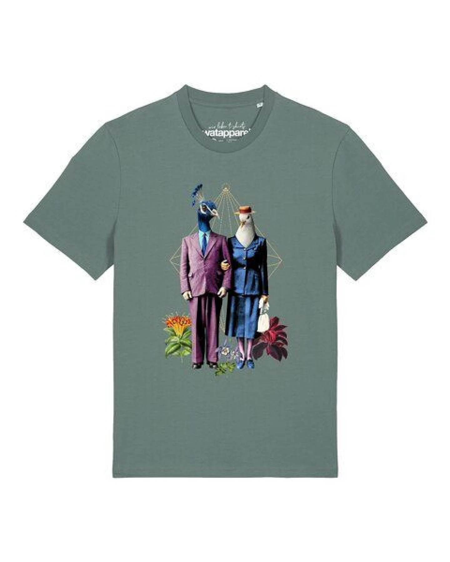 watapparel T-Shirt Unisex Fancy Birds – Ansicht 2