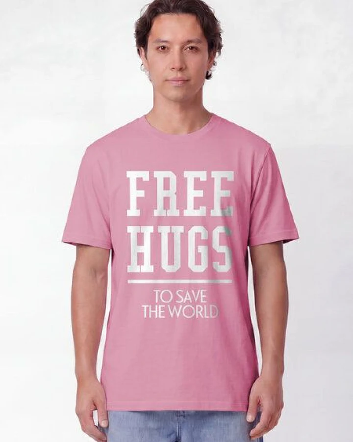 watapparel T-Shirt Unisex Free hugs to save the world