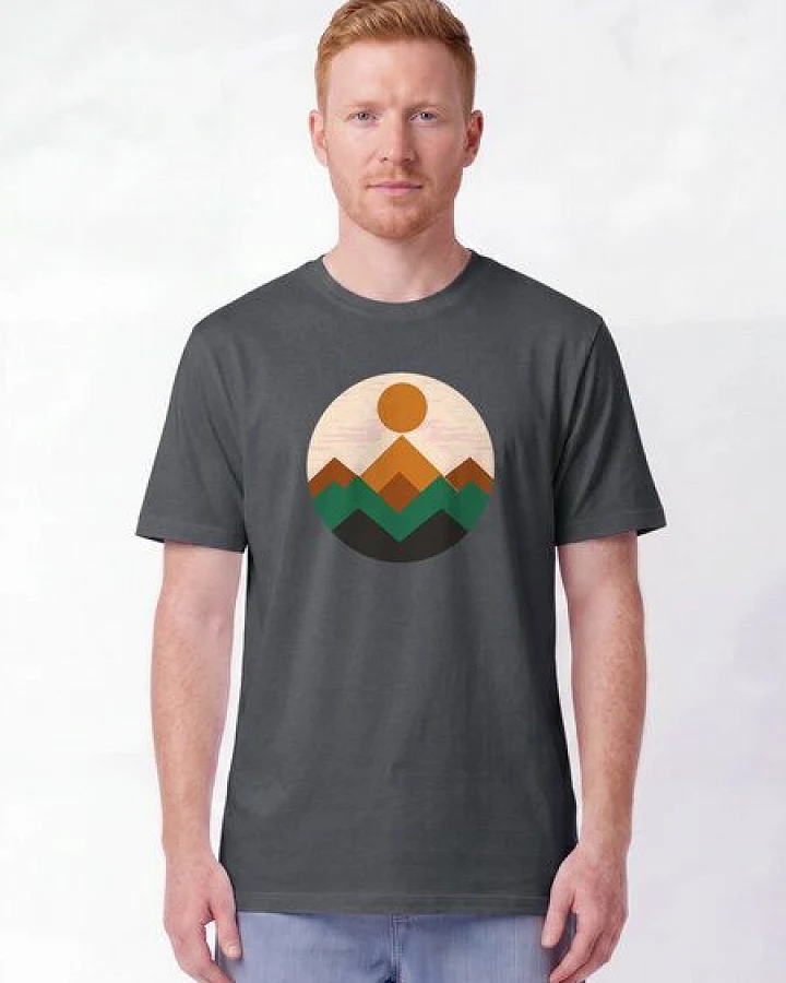 watapparel T-Shirt Unisex Geometric Landscape 2