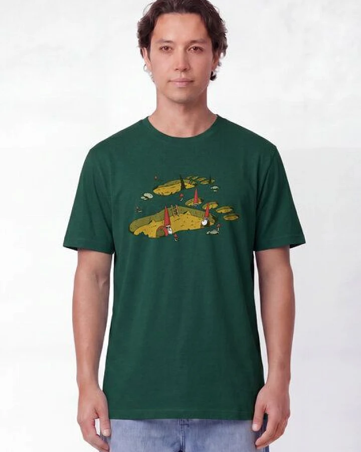 watapparel T-Shirt Unisex Gnome Footprint