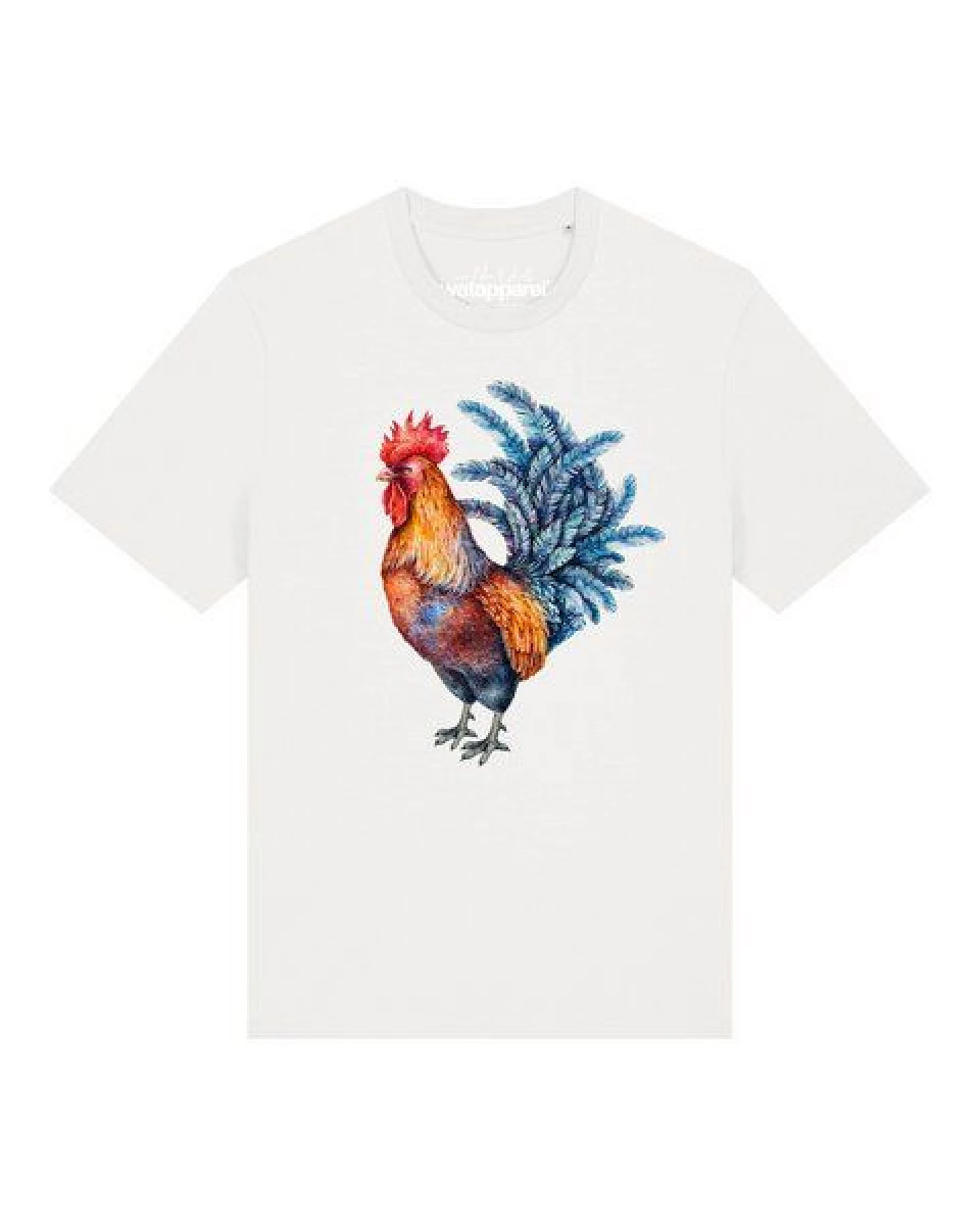 watapparel T-Shirt Unisex Grimmiger Gockel – Ansicht 2