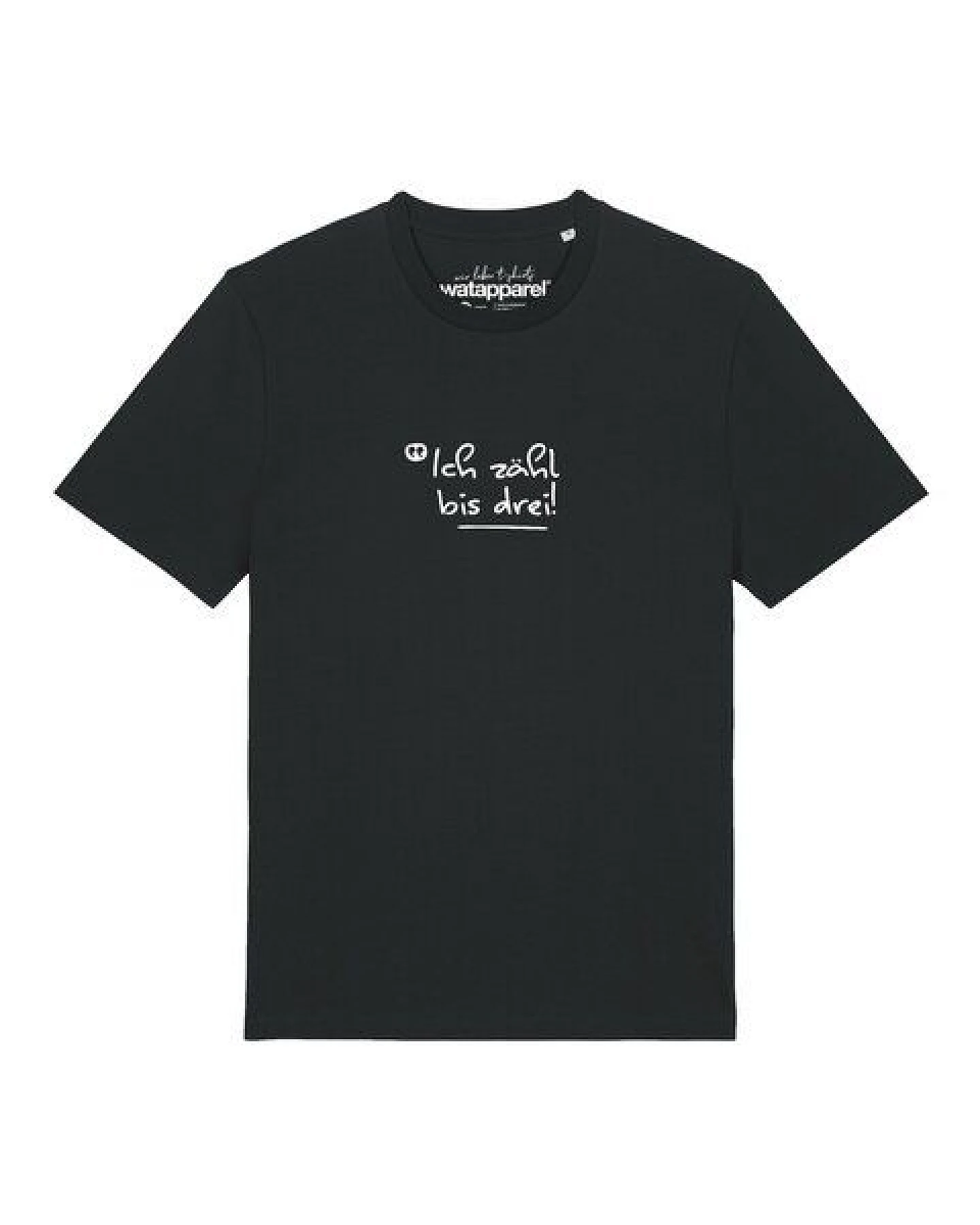 watapparel T-Shirt Unisex Ich zähl bis drei – Ansicht 2