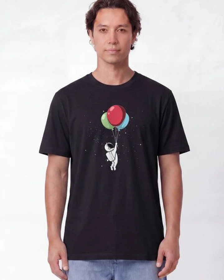 watapparel T-Shirt Unisex Little Balloon Astronaut