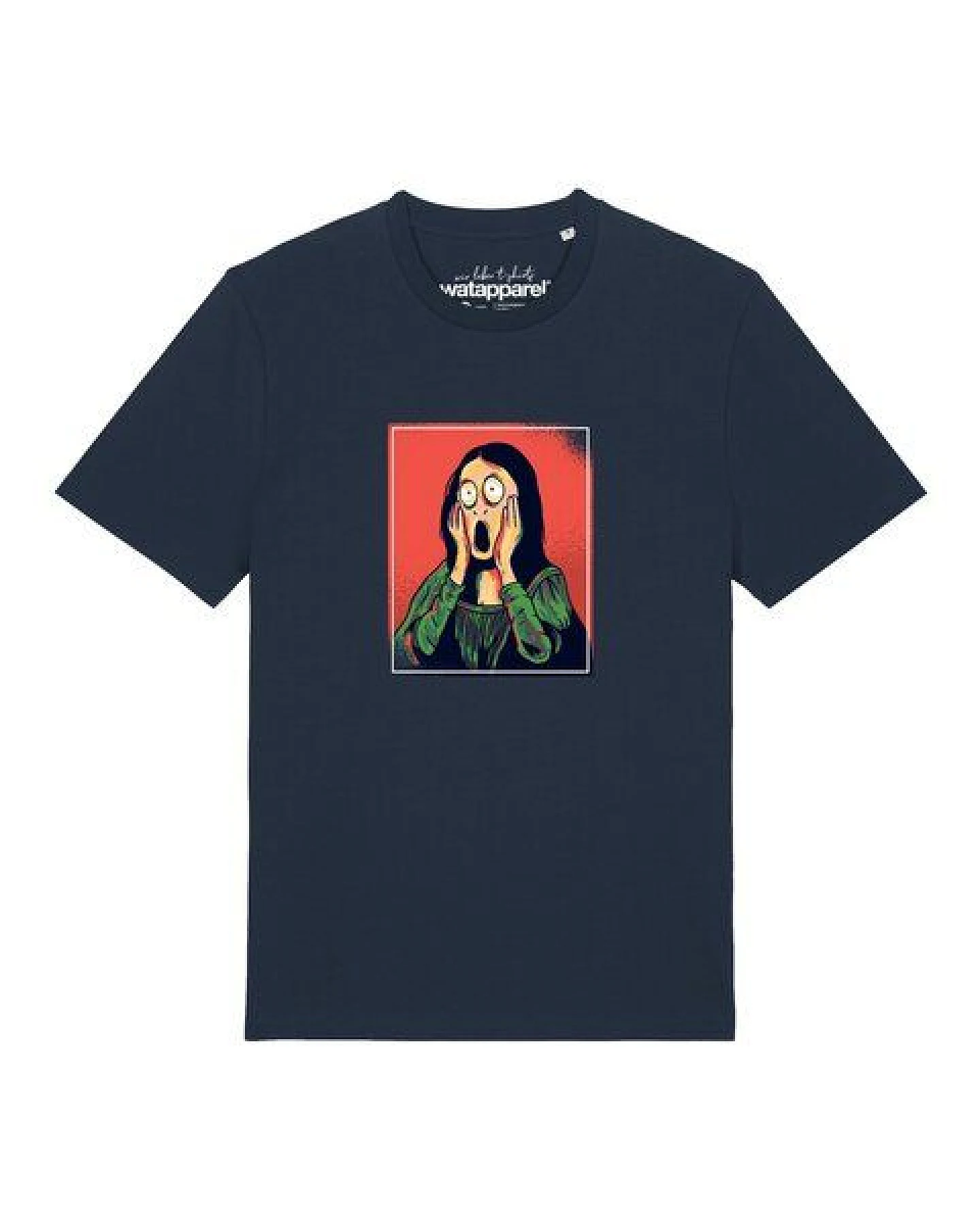 watapparel T-Shirt Unisex Mona Lisa Scream – Ansicht 2