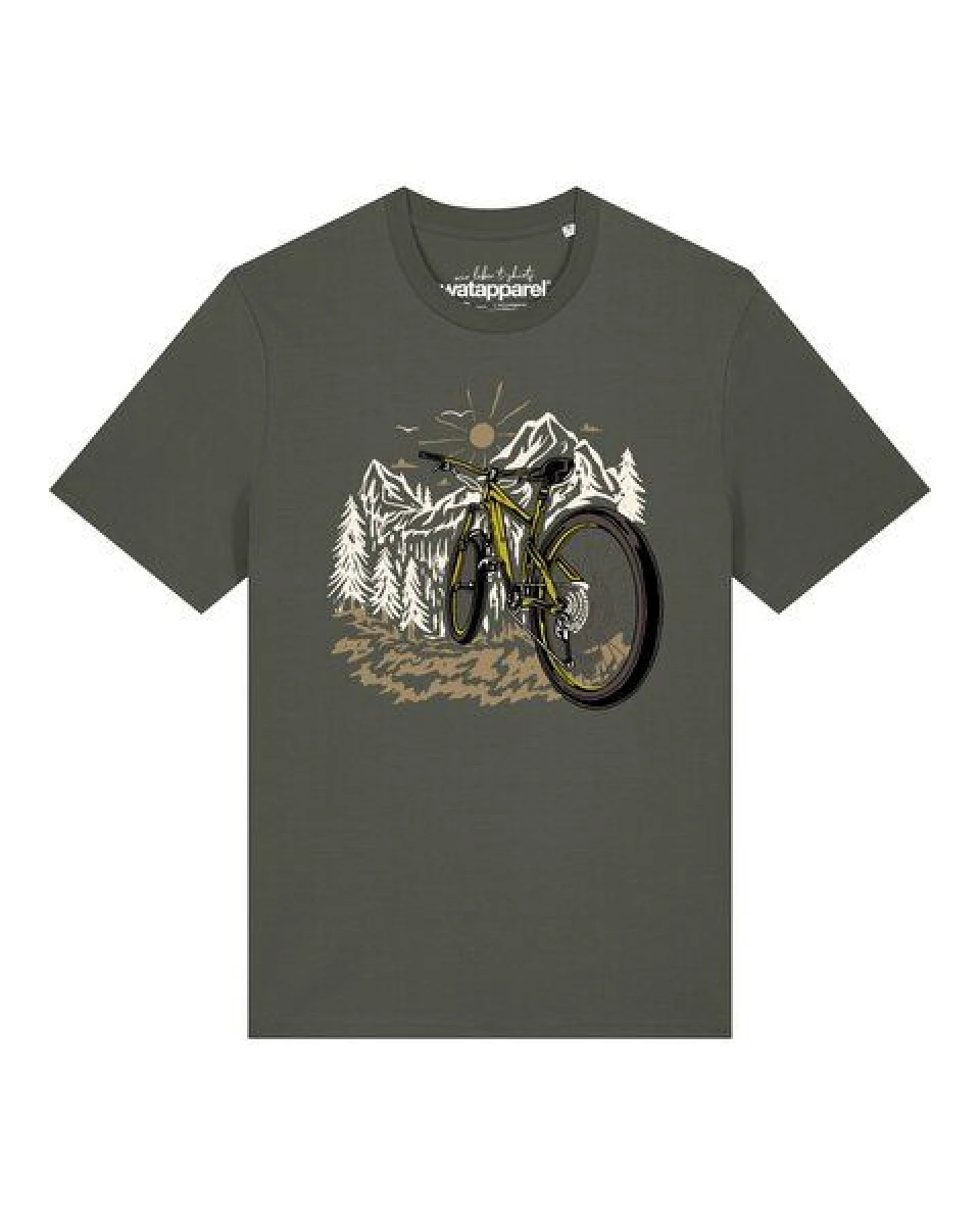 watapparel T-Shirt Unisex Mountainbike und Berge – Ansicht 2