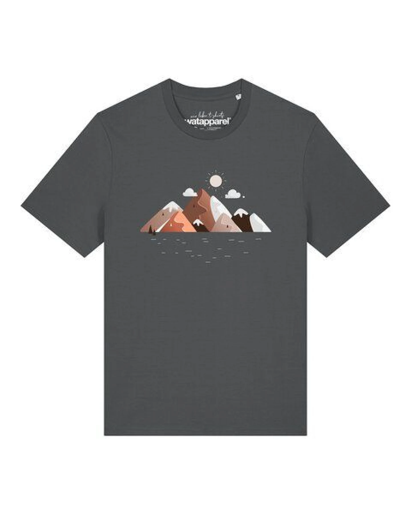 watapparel T-Shirt Unisex Mountains & Moon – Ansicht 2