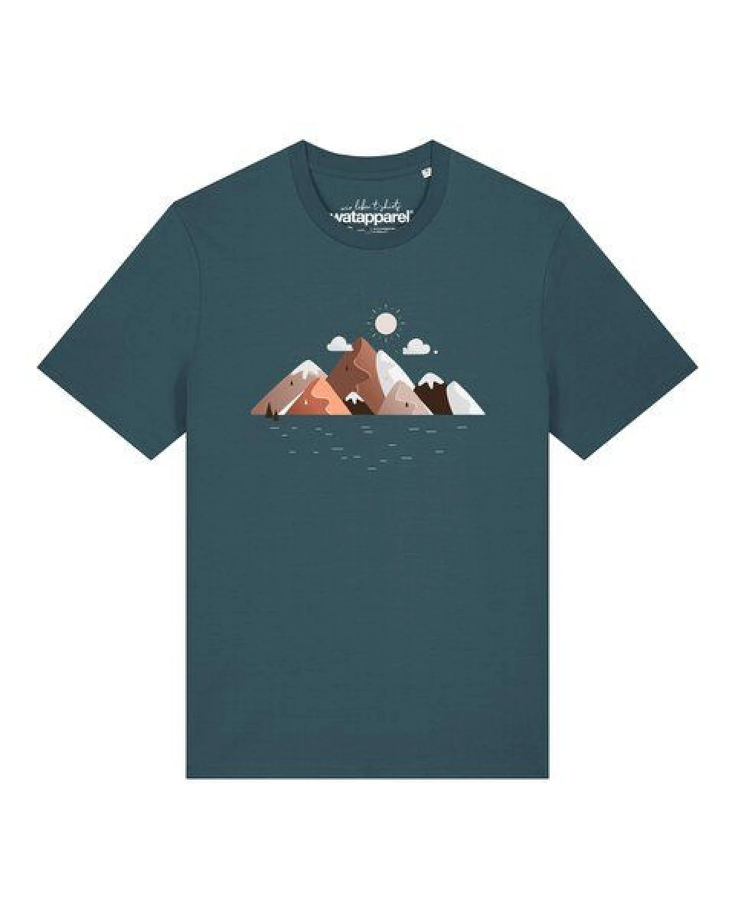 watapparel T-Shirt Unisex Mountains & Moon – Ansicht 2